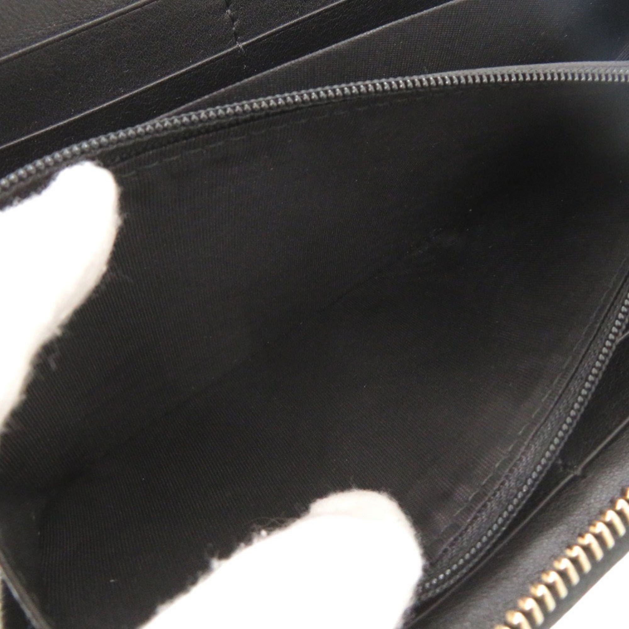 Gucci Like New Gucci Microguccissima Ribbon 388680 Black Round Zip Long Wallet 0731GUCCI Size ONE SIZE - 6 Thumbnail