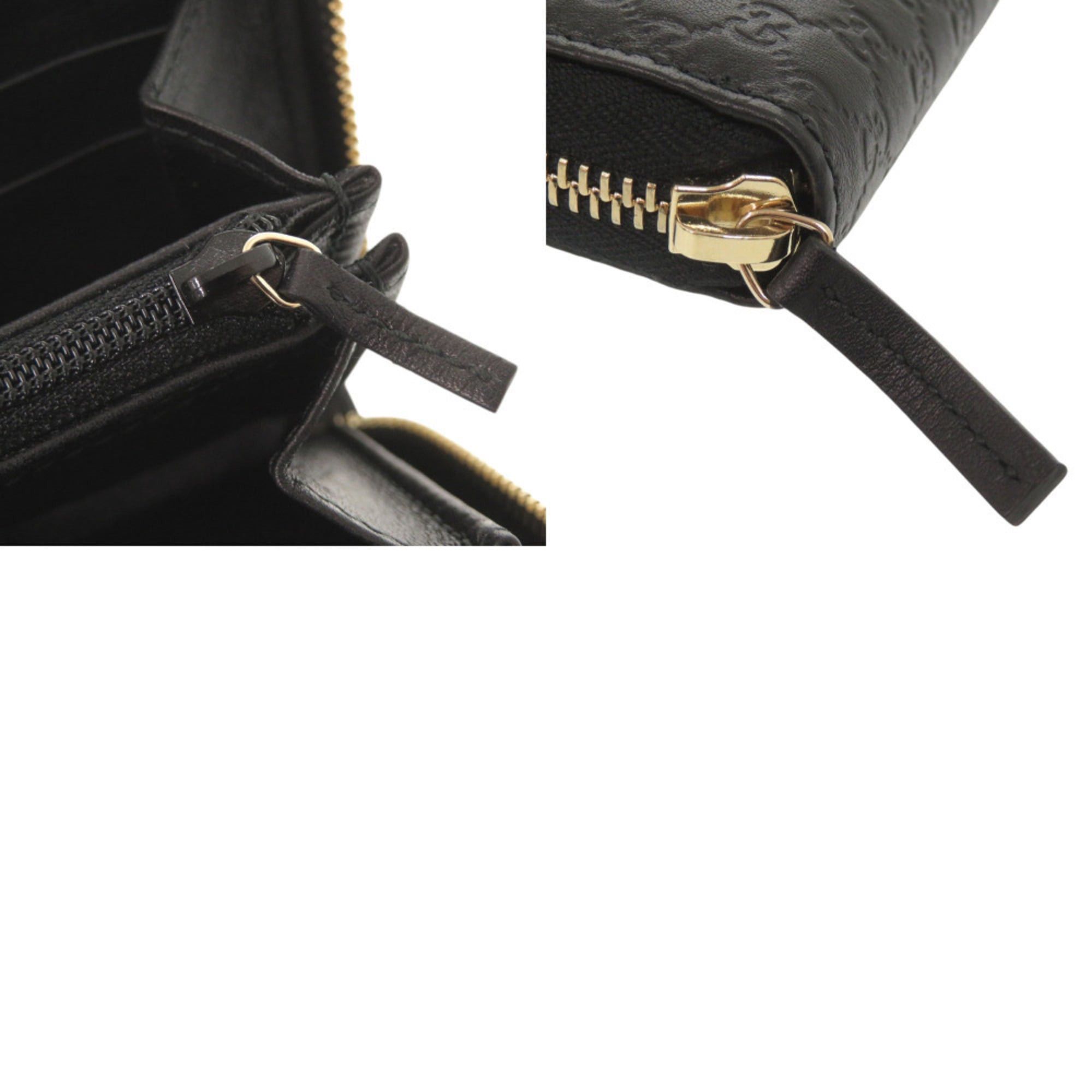 Gucci Like New Gucci Microguccissima Ribbon 388680 Black Round Zip Long Wallet 0731GUCCI Size ONE SIZE - 10 Thumbnail