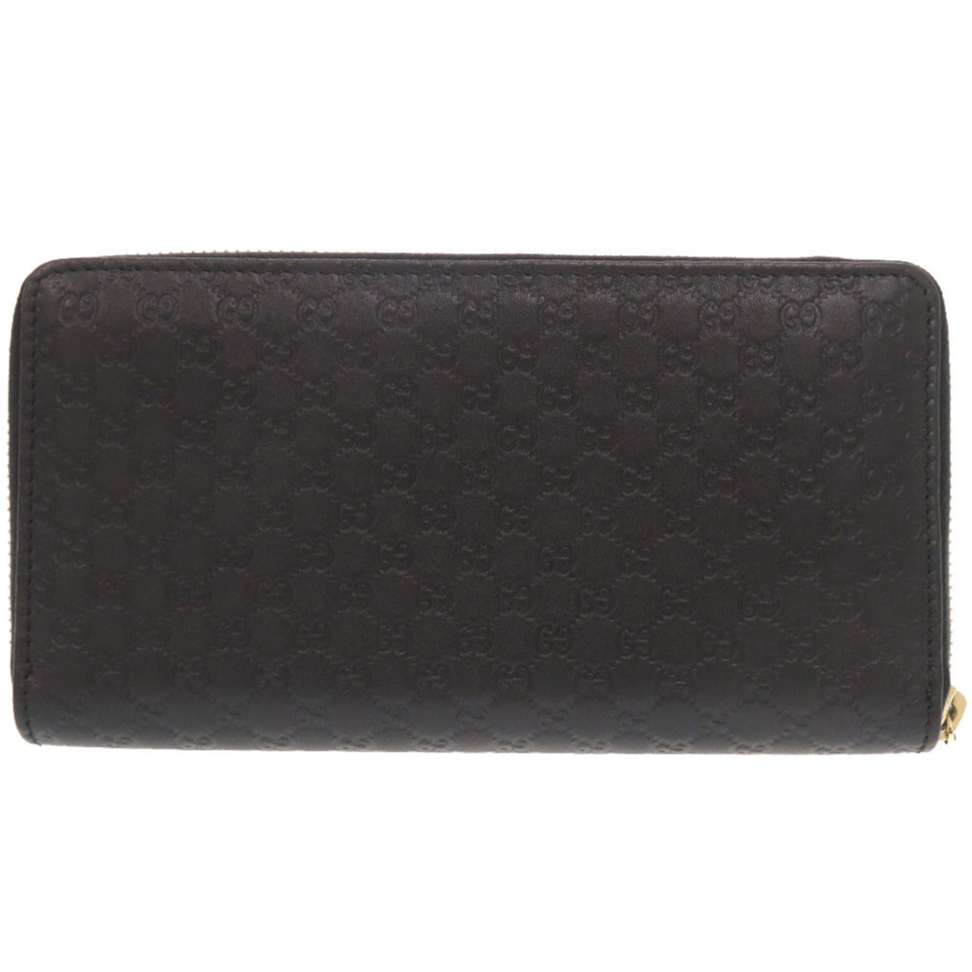 Gucci Like New Gucci Microguccissima Ribbon 388680 Black Round Zip Long Wallet 0731GUCCI Size ONE SIZE - 3 Thumbnail