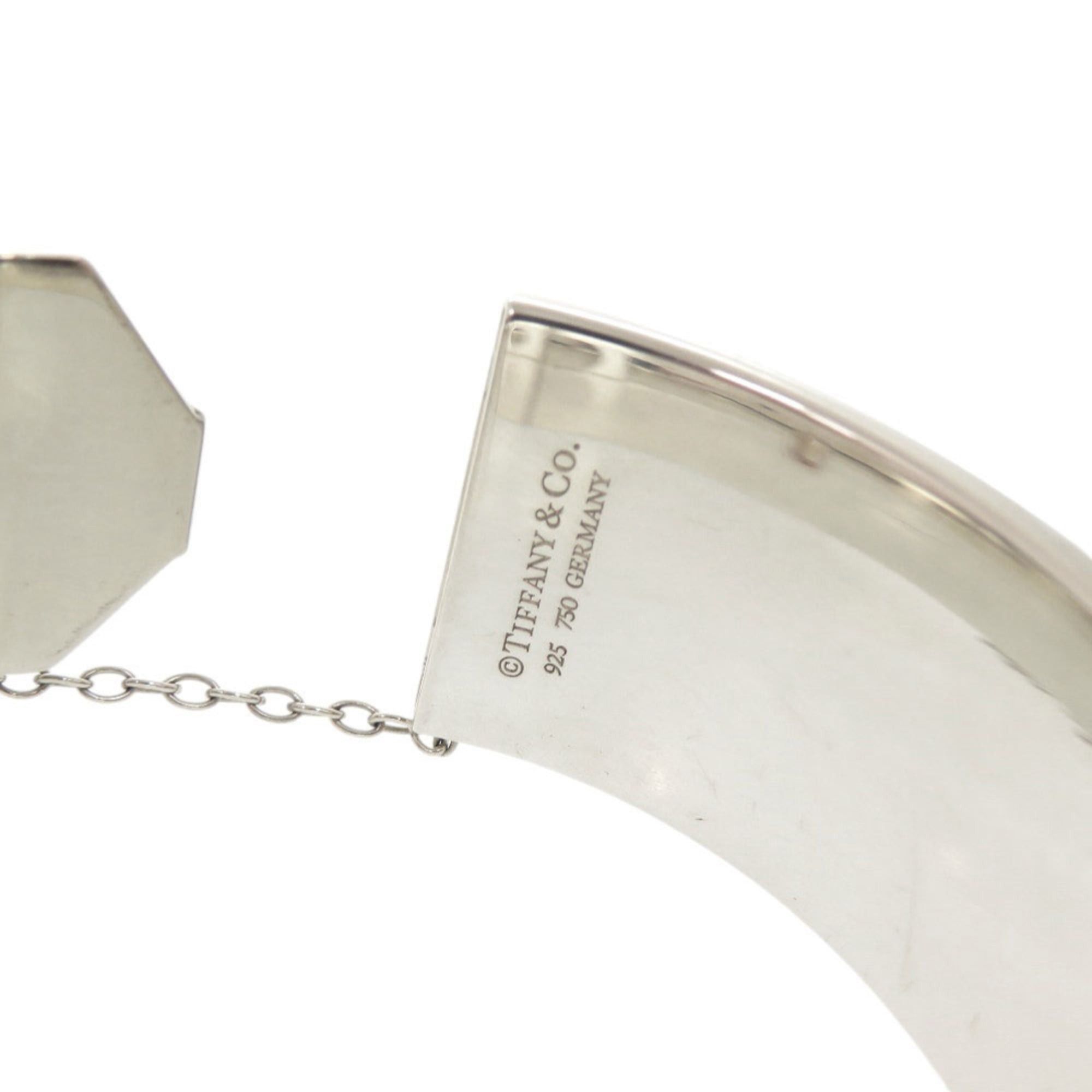 Tiffany & Co. Excellent condition Tiffany & Co. Heart Lock sterling silver 925 18K rose gold 750 bangle bracelet 1727TIFFANY&Co. Size ONE SIZE - 9 Thumbnail