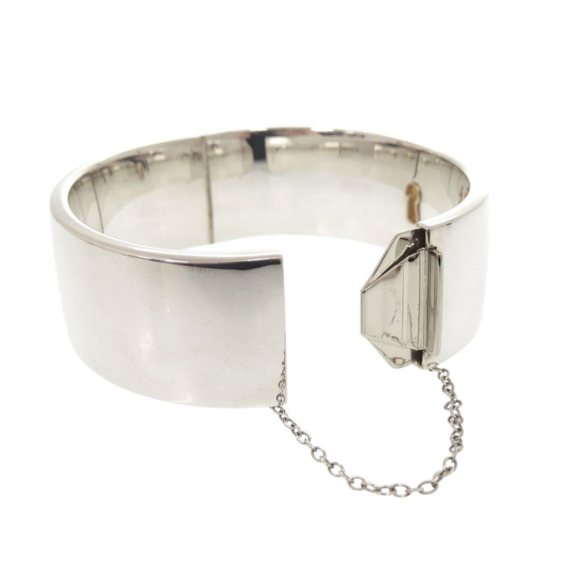 Tiffany & Co. Excellent condition Tiffany & Co. Heart Lock sterling silver 925 18K rose gold 750 bangle bracelet 1727TIFFANY&Co. Size ONE SIZE - 6 Thumbnail