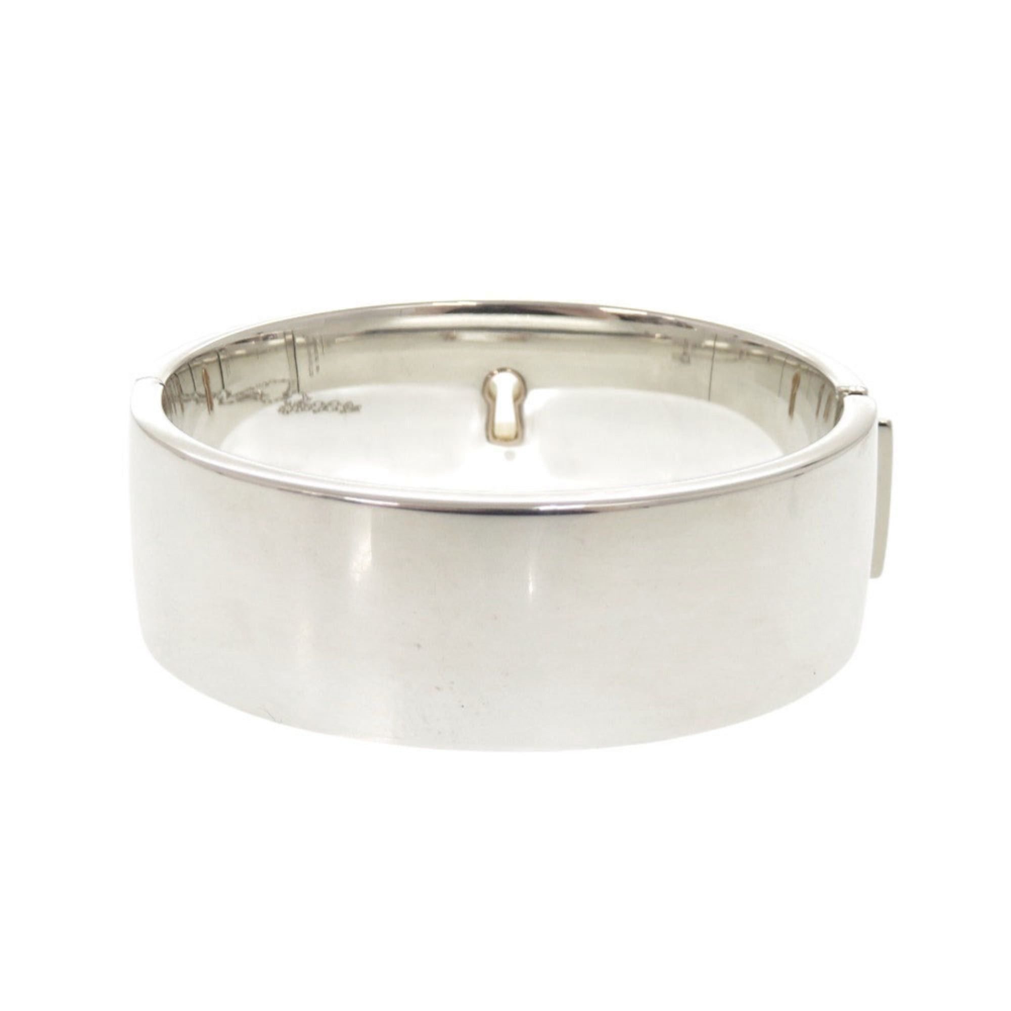 Tiffany & Co. Excellent condition Tiffany & Co. Heart Lock sterling silver 925 18K rose gold 750 bangle bracelet 1727TIFFANY&Co. Size ONE SIZE - 4 Thumbnail
