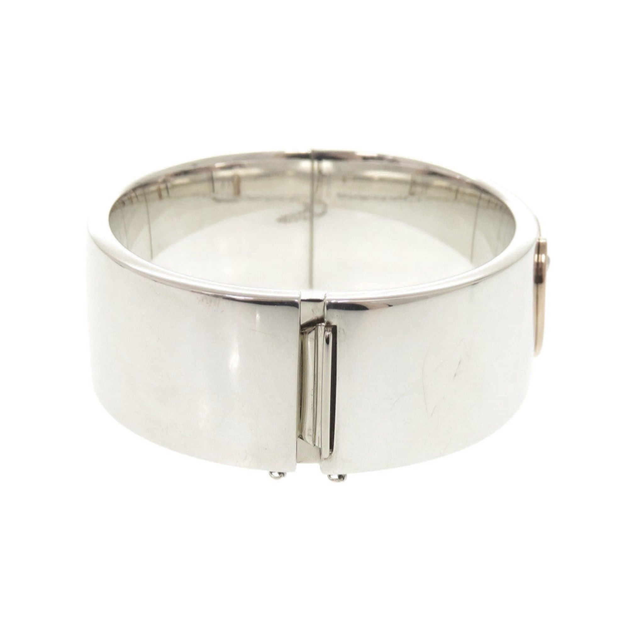 Tiffany & Co. Excellent condition Tiffany & Co. Heart Lock sterling silver 925 18K rose gold 750 bangle bracelet 1727TIFFANY&Co. Size ONE SIZE - 5 Thumbnail