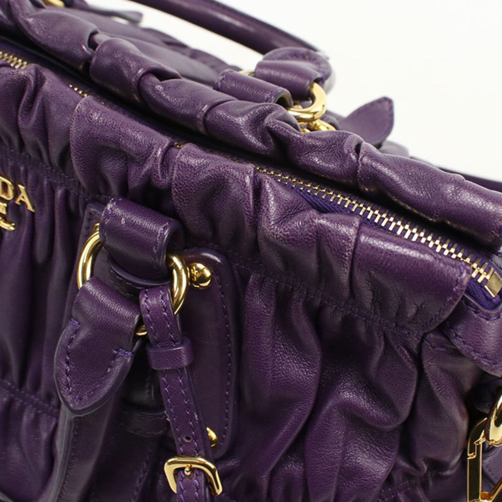 Prada Prada Tote Bag 2-Way Handbag Women's Purple Size ONE SIZE - 6 Thumbnail