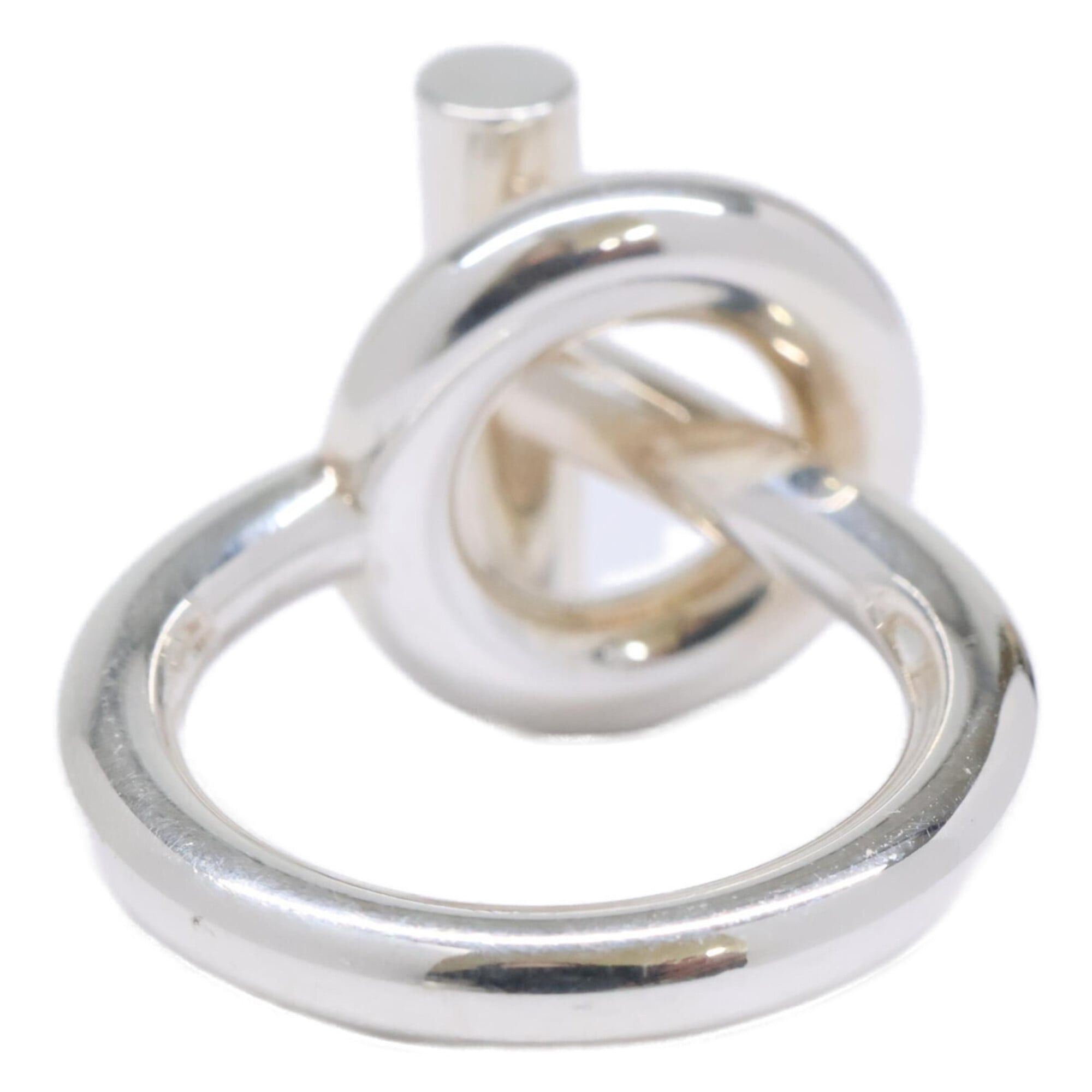 Hermes HERMES Ag925 Echappé MM Ring, Size 50, Silver, Women's Size ONE SIZE - 4 Thumbnail