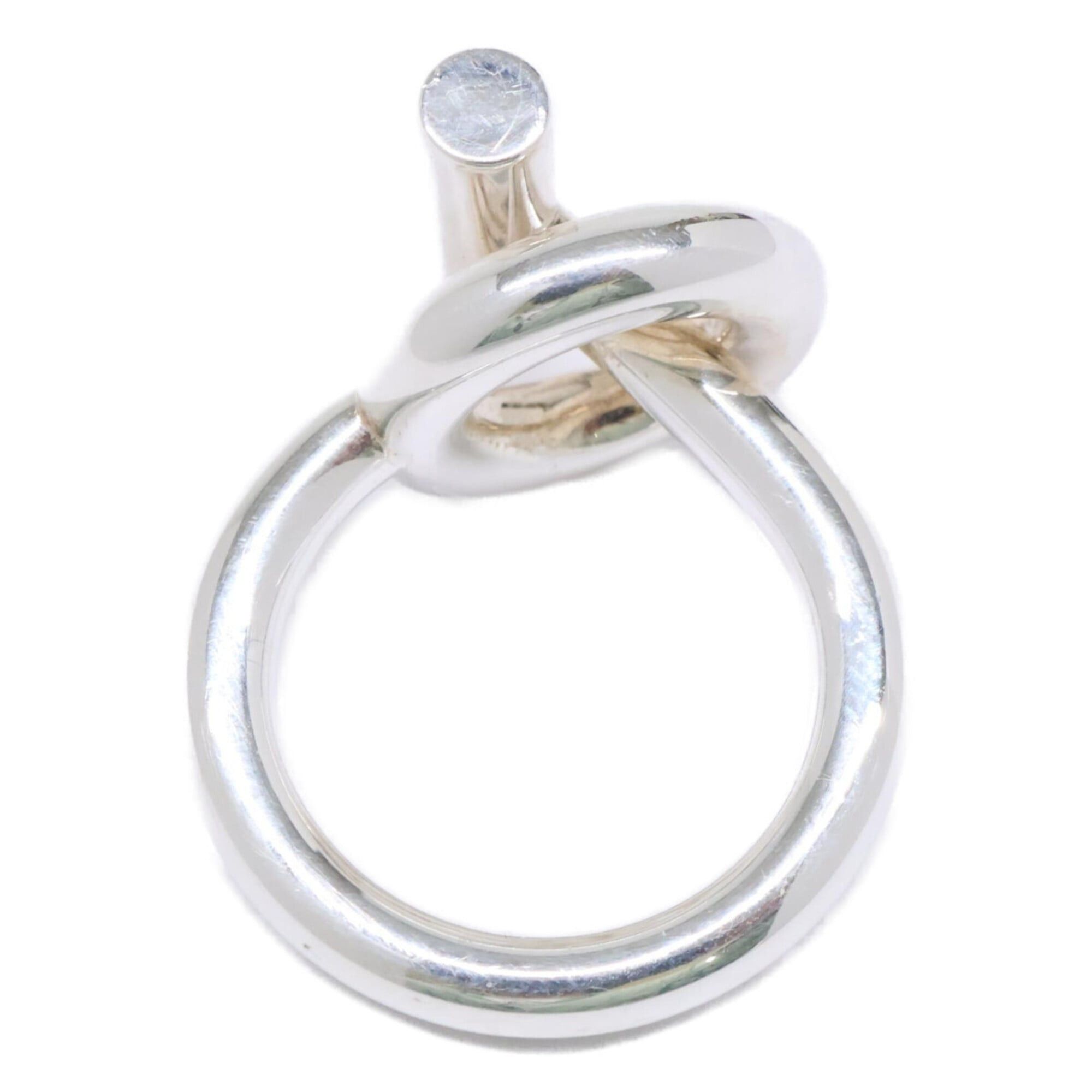 Hermes HERMES Ag925 Echappé MM Ring, Size 50, Silver, Women's Size ONE SIZE - 6 Thumbnail