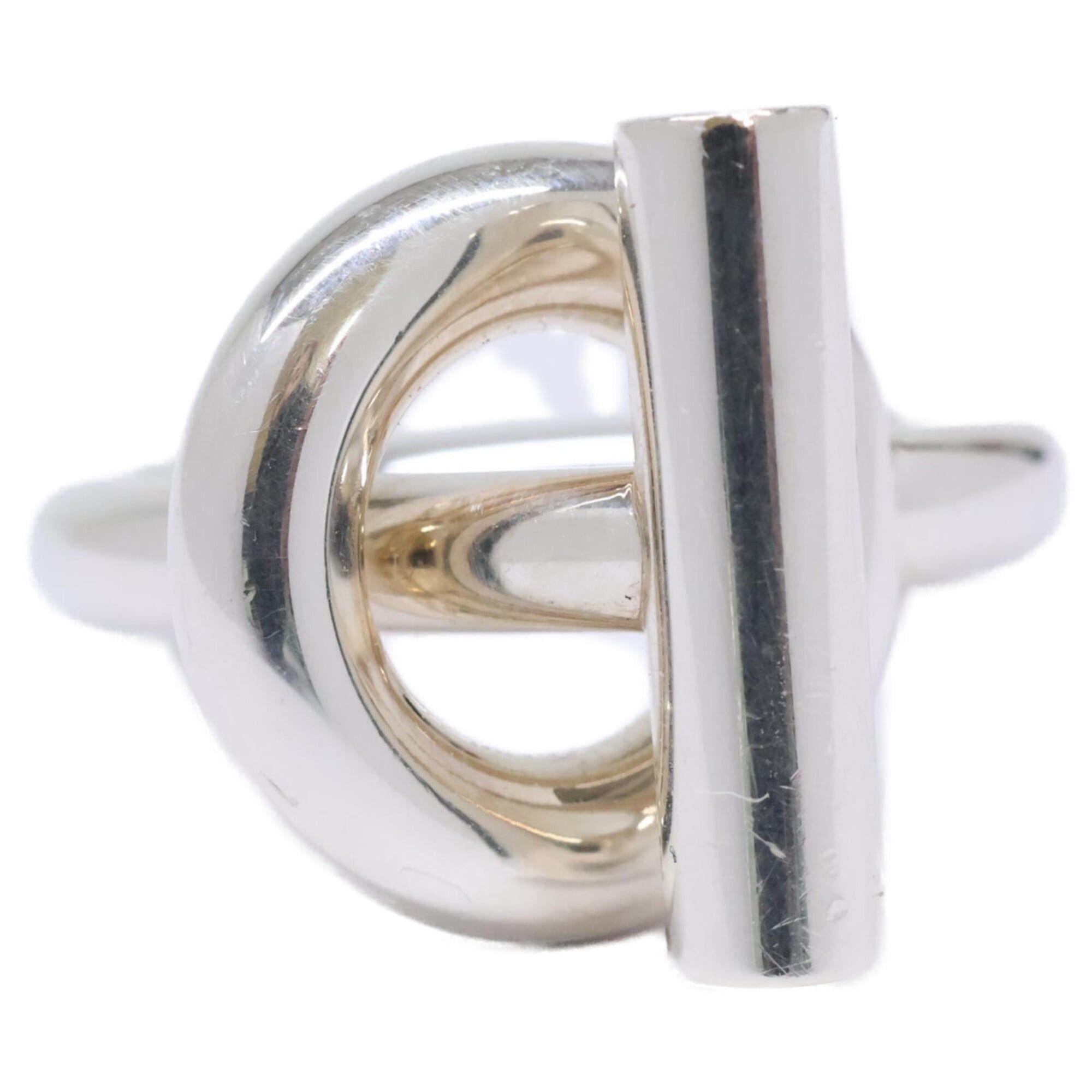 Hermes HERMES Ag925 Echappé MM Ring, Size 50, Silver, Women's Size ONE SIZE - 2 Thumbnail