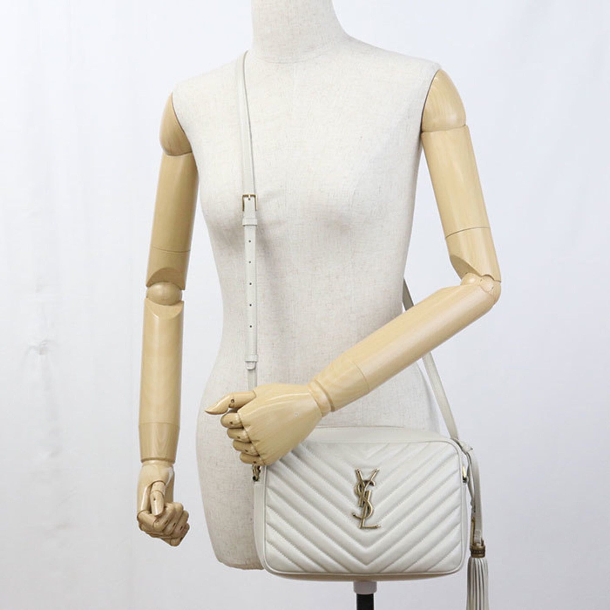 Saint Laurent Paris SAINT LAURENT (Saint Laurent) Crossbody Shoulder Bag 574494 Camera Bag, Women's, White Size ONE SIZE - 11 Thumbnail