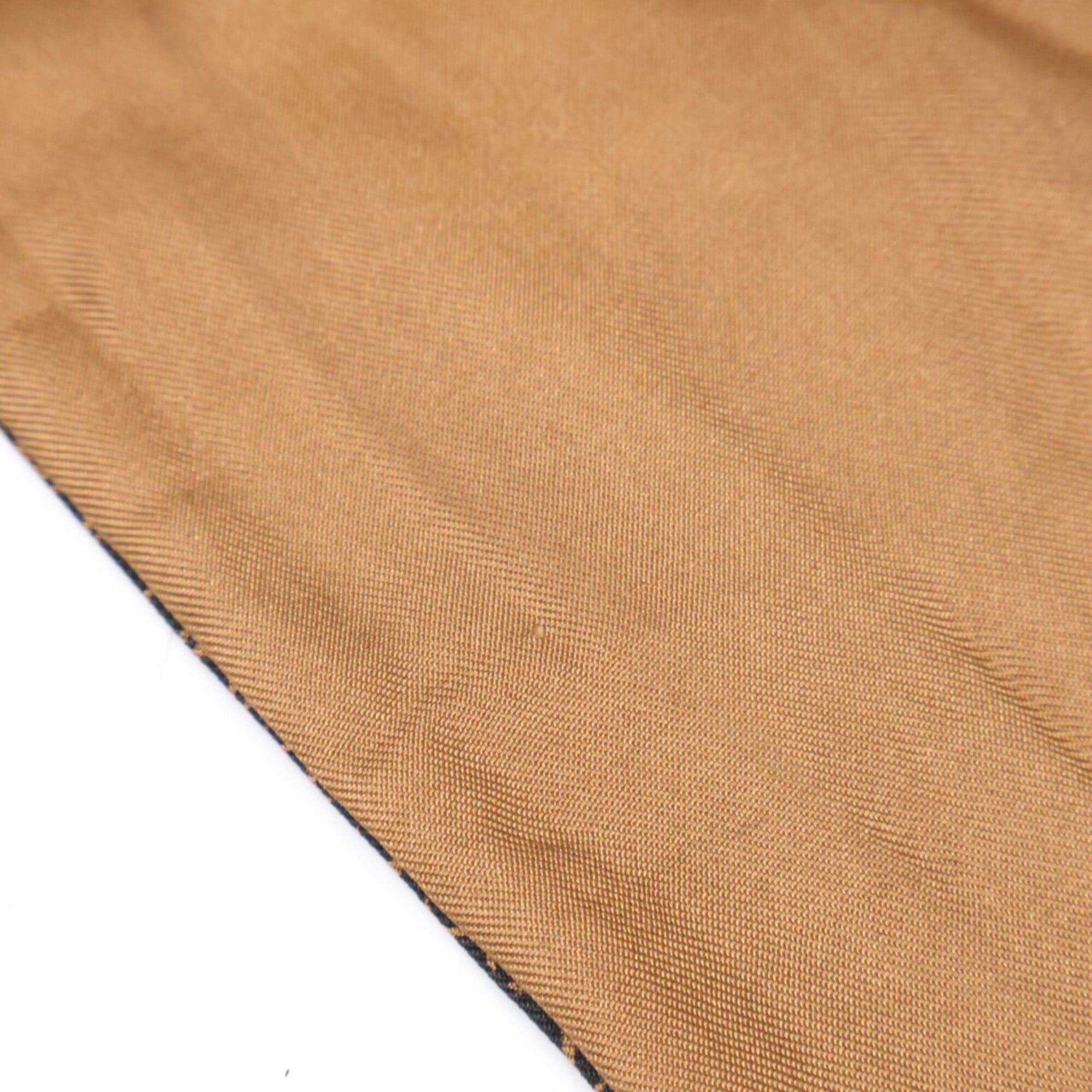 Gucci GUCCI GG hardware logo pattern silk scarf/muffler, brown, for women. Size ONE SIZE - 9 Thumbnail