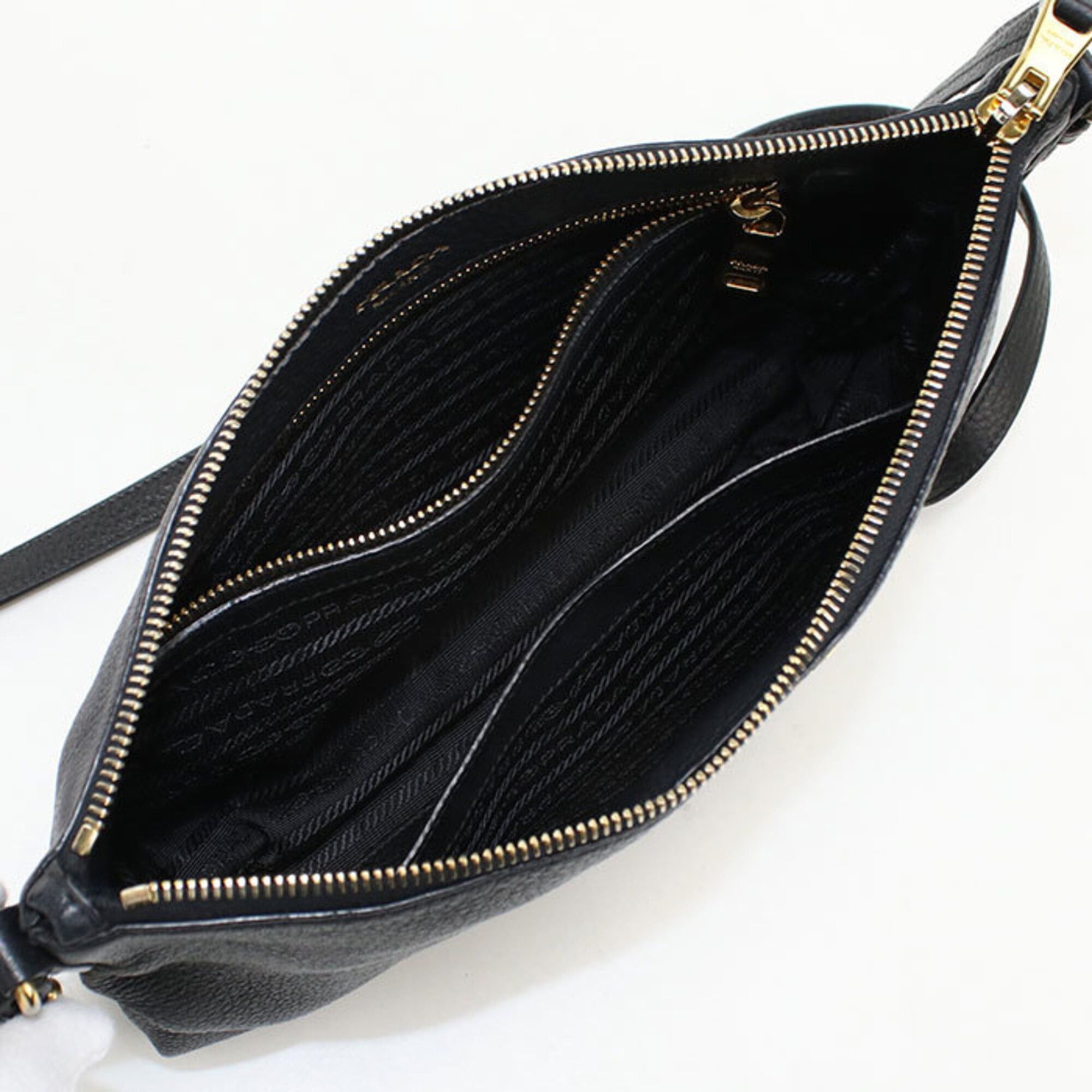 Prada Prada Crossbody Shoulder Bag 1BH050 Women's Black Size ONE SIZE - 3 Thumbnail