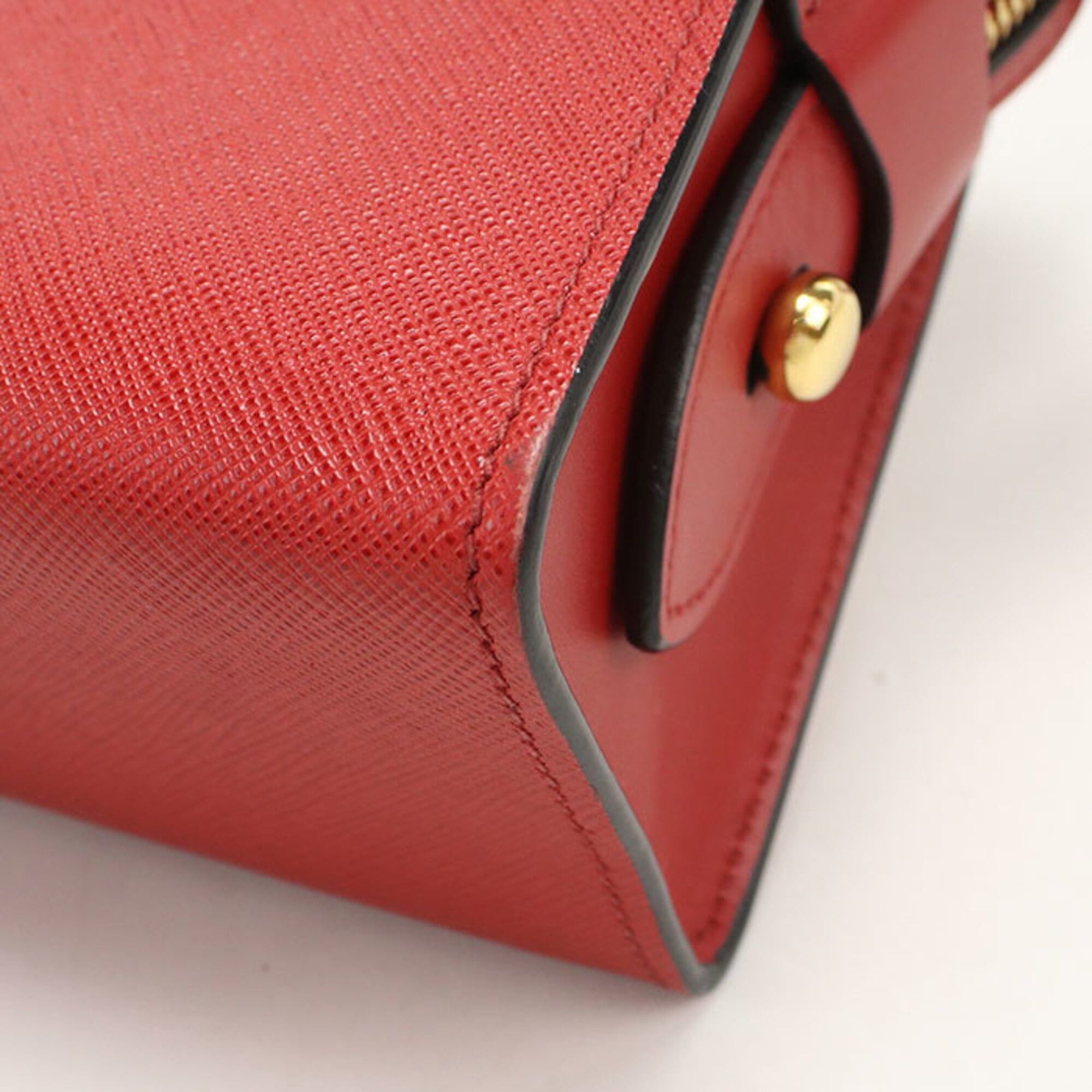 Prada Prada Crossbody Shoulder Bag 1BH043 Saffiano Leather Women's Red Size ONE SIZE - 6 Thumbnail