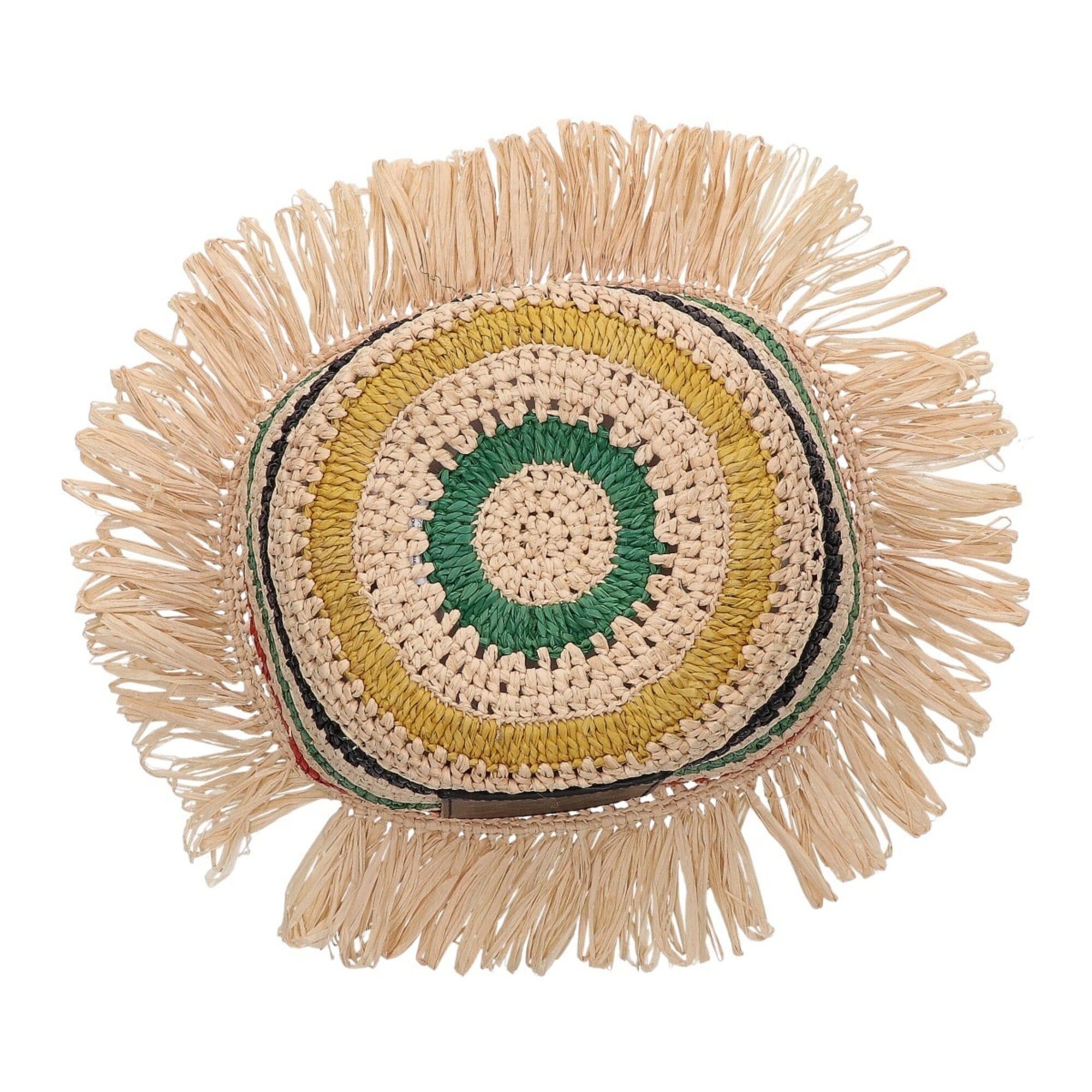 Loewe LOEWE K820295X68 Anagram Raffia Stripe Clochette Hat, Multicolor, Women's Size ONE SIZE - 5 Thumbnail