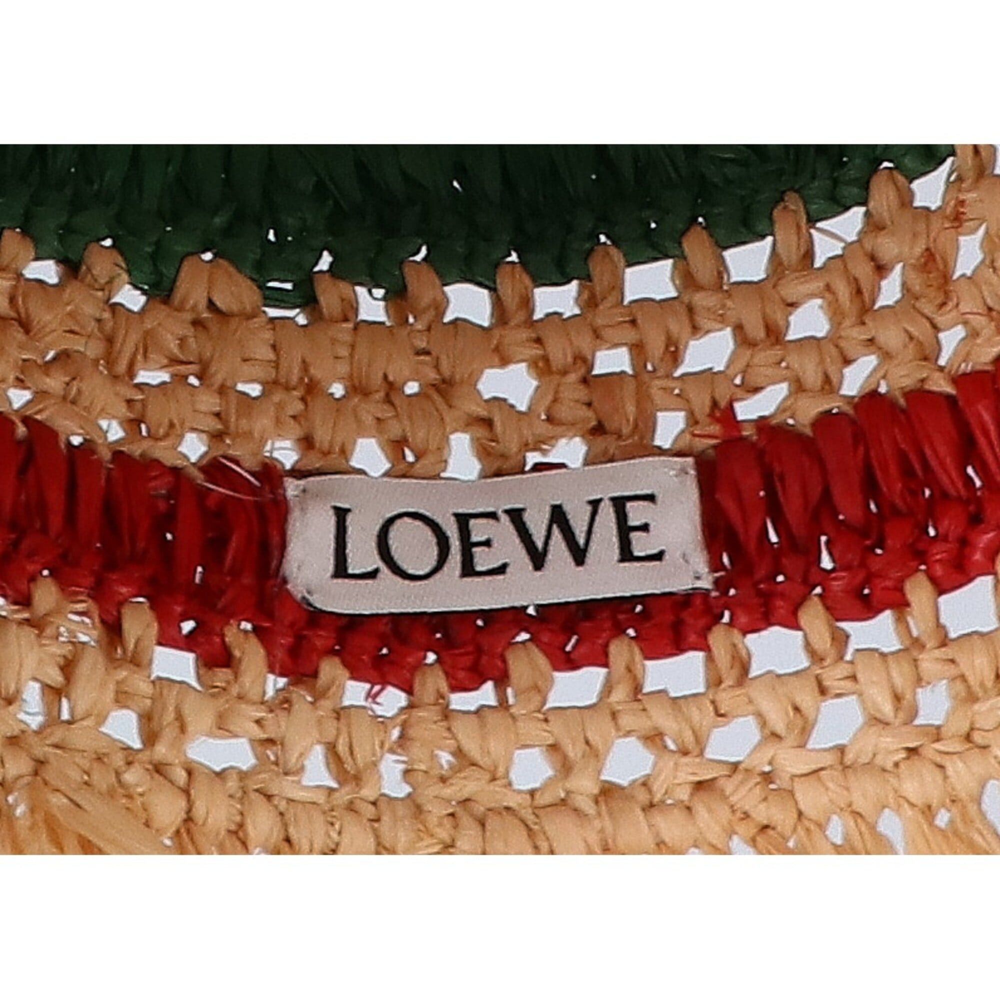 Loewe LOEWE K820295X68 Anagram Raffia Stripe Clochette Hat, Multicolor, Women's Size ONE SIZE - 7 Thumbnail