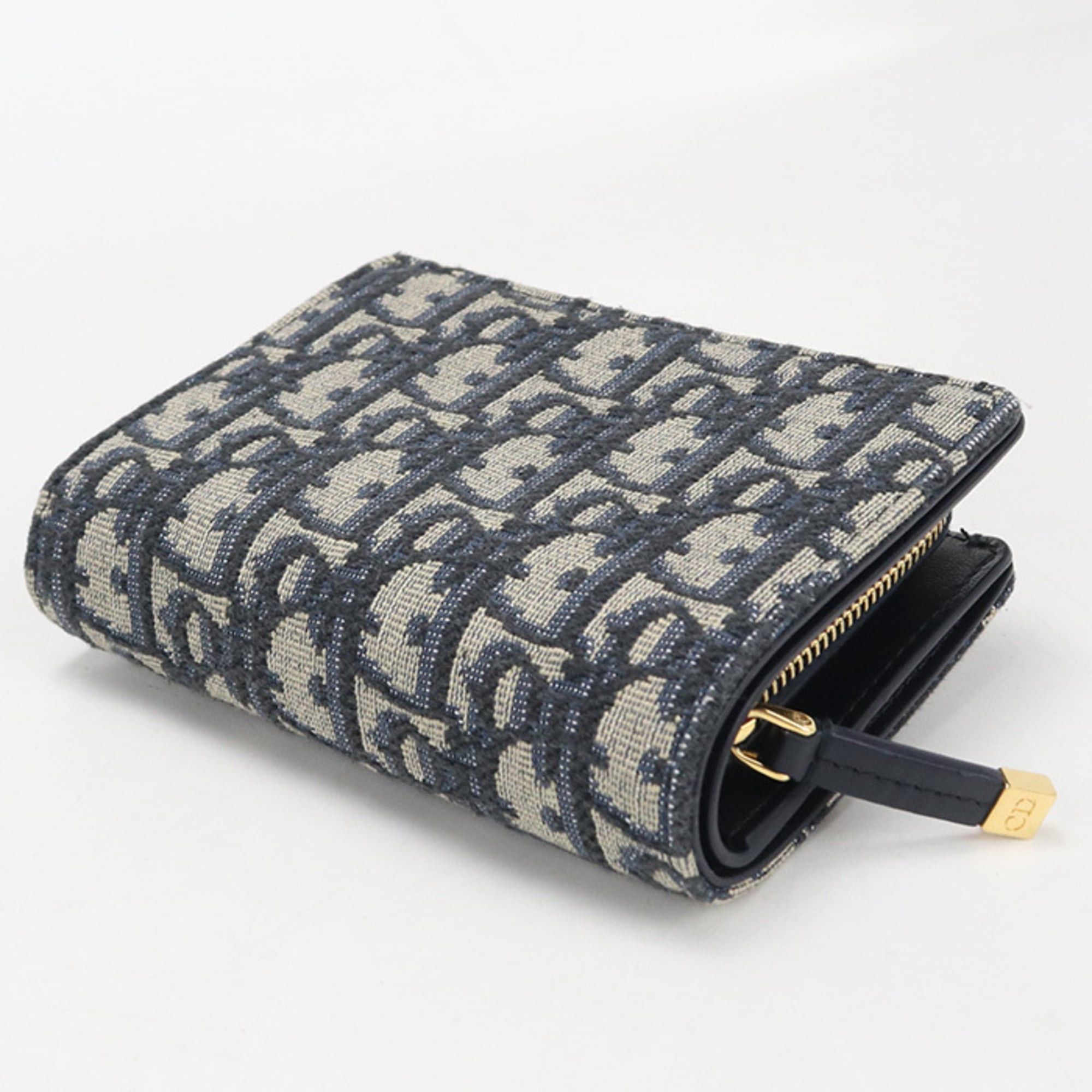 Dior Christian Dior DIOR Dior Bi-fold Wallet Ditany 30 Montaigne Women's Navy Size ONE SIZE - 2 Thumbnail