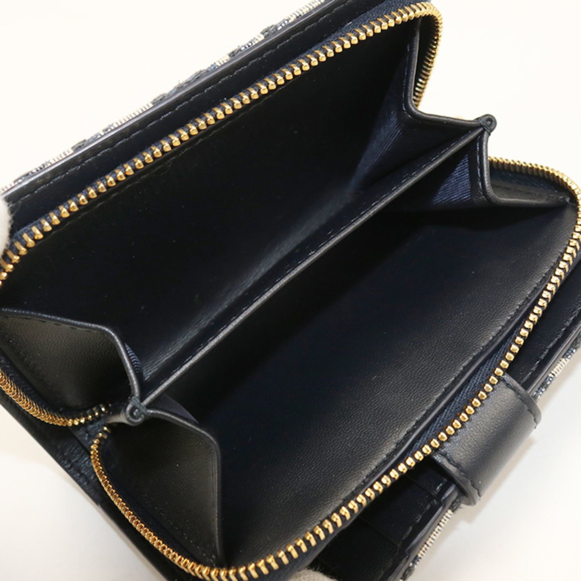 Dior Christian Dior DIOR Dior Bi-fold Wallet Ditany 30 Montaigne Women's Navy Size ONE SIZE - 5 Thumbnail