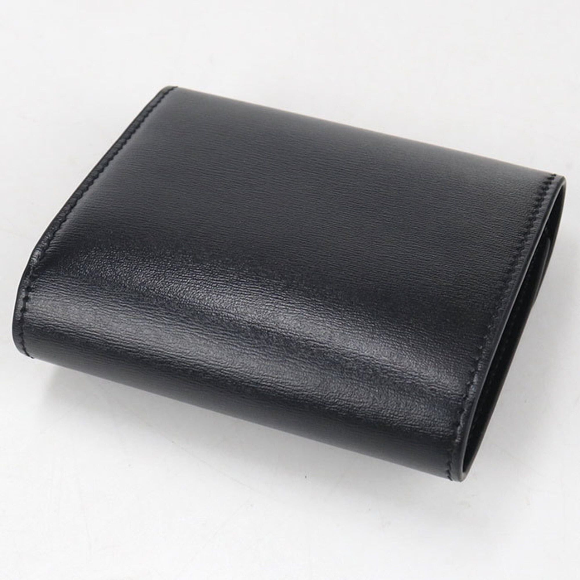 Celine Celine Tri-fold Wallet Small Flap Triomphe Women's Black Size ONE SIZE - 2 Thumbnail