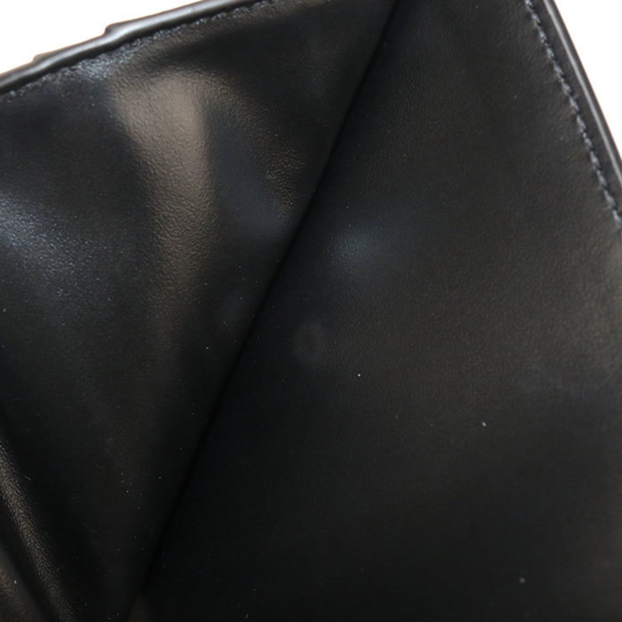 Celine Celine Tri-fold Wallet Small Flap Triomphe Women's Black Size ONE SIZE - 7 Thumbnail