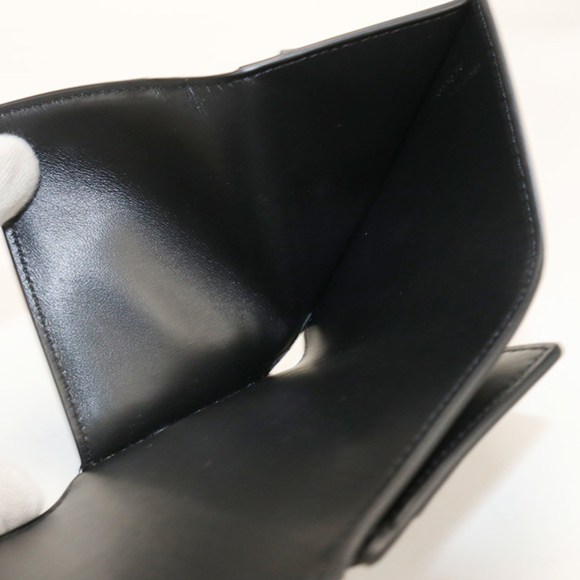 Celine Celine Tri-fold Wallet 10I653DPV.38NO Compact Triomphe Women's Black Size ONE SIZE - 4 Thumbnail
