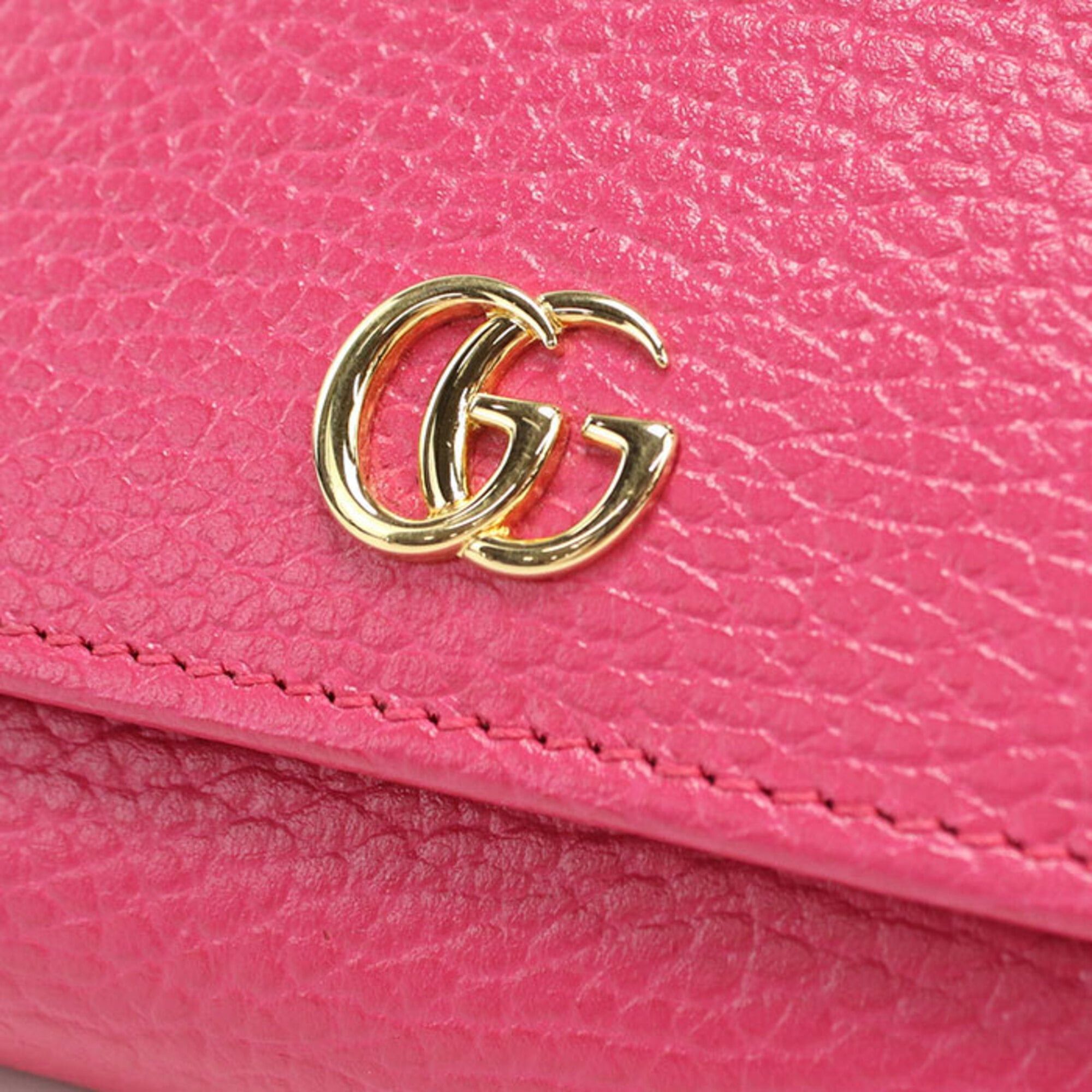 Gucci GUCCI Bi-fold Wallet 598587 Medium Double Knot Women's Pink Size ONE SIZE - 8 Thumbnail