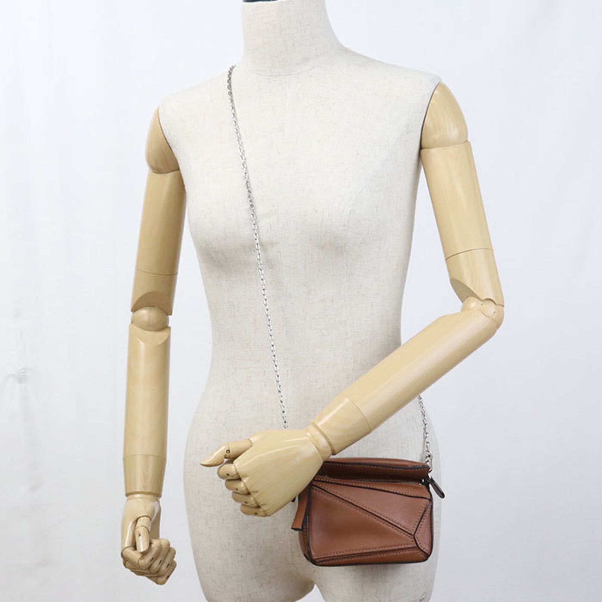 Loewe Loewe Handbag 2WAY Puzzle Women's Brown Size ONE SIZE - 8 Thumbnail