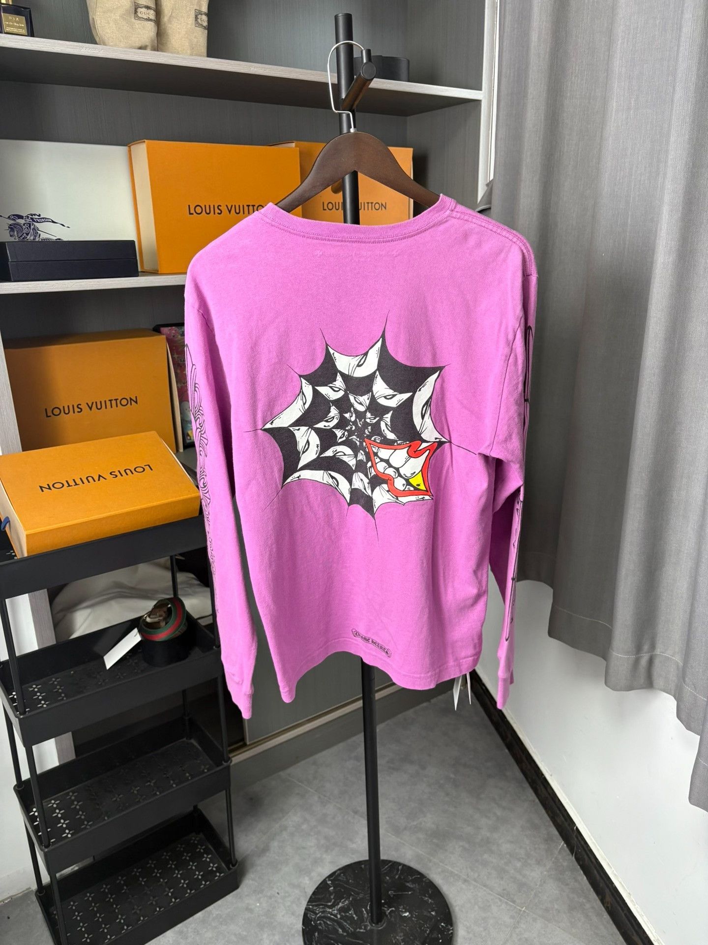Chrome Hearts Chrome Hearts Spider Web Graphic Long Sleeve Size M Size US M / EU 48-50 / 2 - 4 Thumbnail