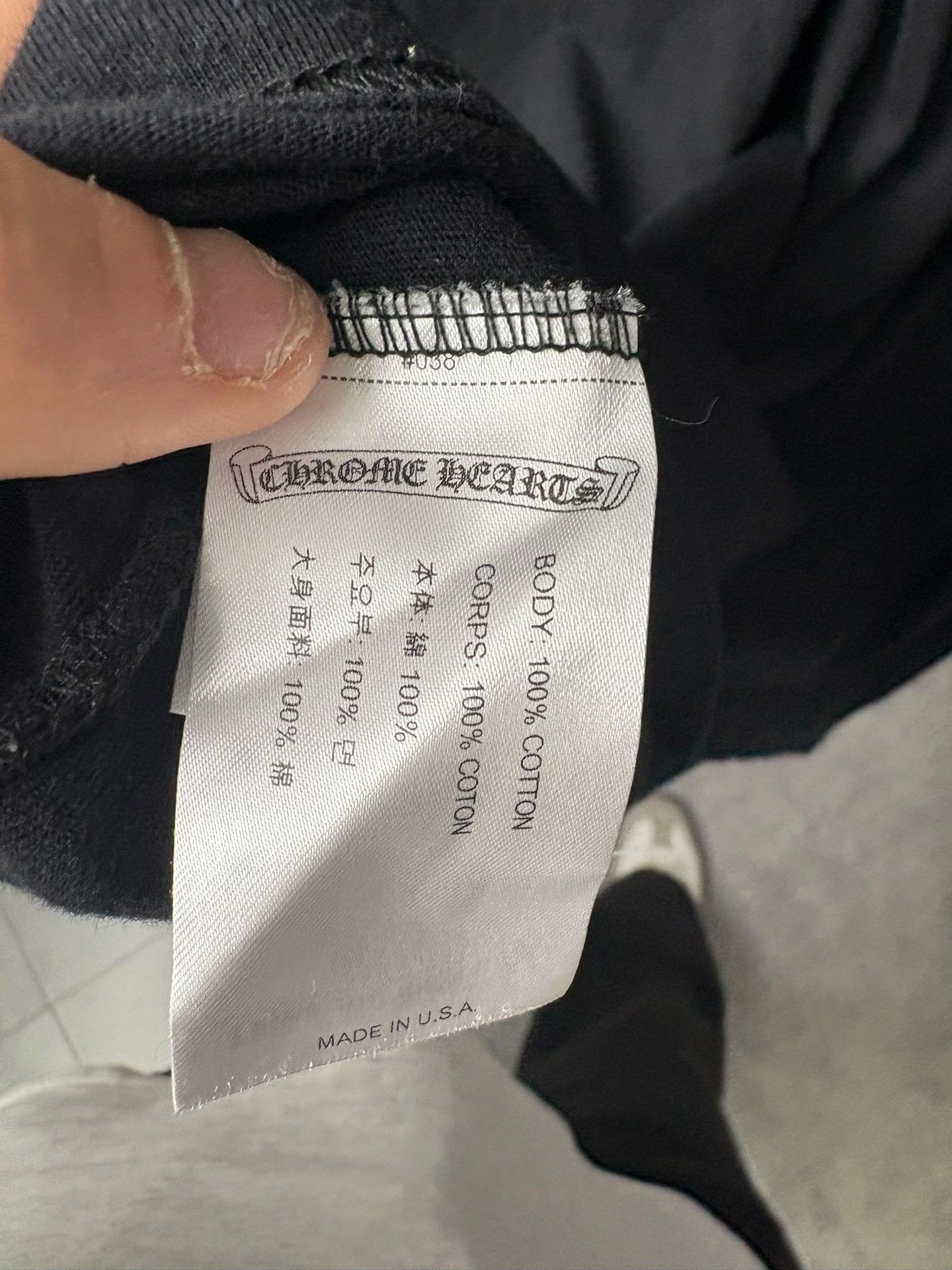 Chrome Hearts Chrome Hearts Logo Pocket Long Sleeve T-Shirt L Size US L / EU 52-54 / 3 - 5 Thumbnail