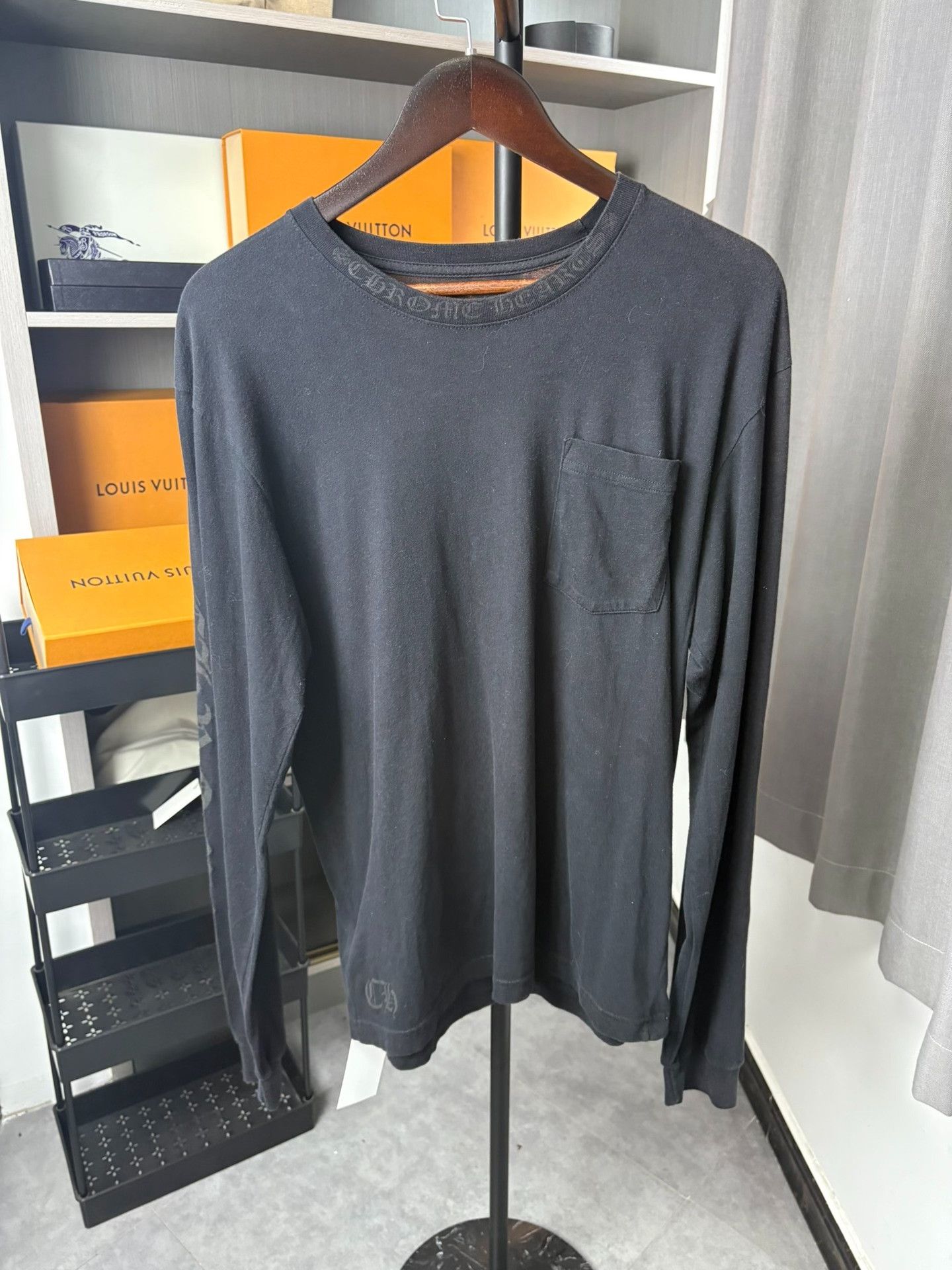 Chrome Hearts Chrome Hearts Logo Pocket Long Sleeve T-Shirt L Size US L / EU 52-54 / 3 - 2 Thumbnail