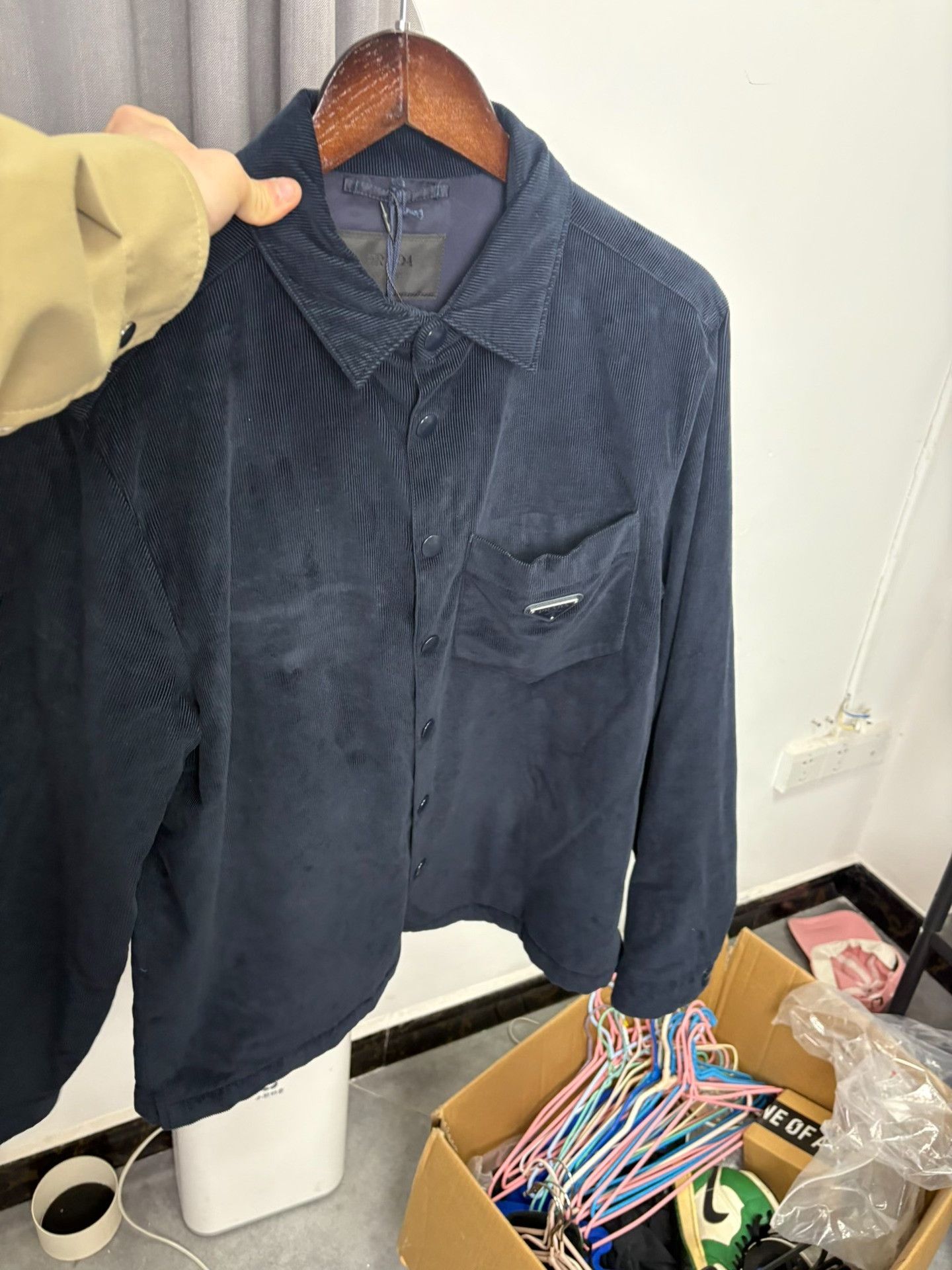 Prada Prada Blue Corduroy Jacket S Size US S / EU 44-46 / 1 - 8 Thumbnail
