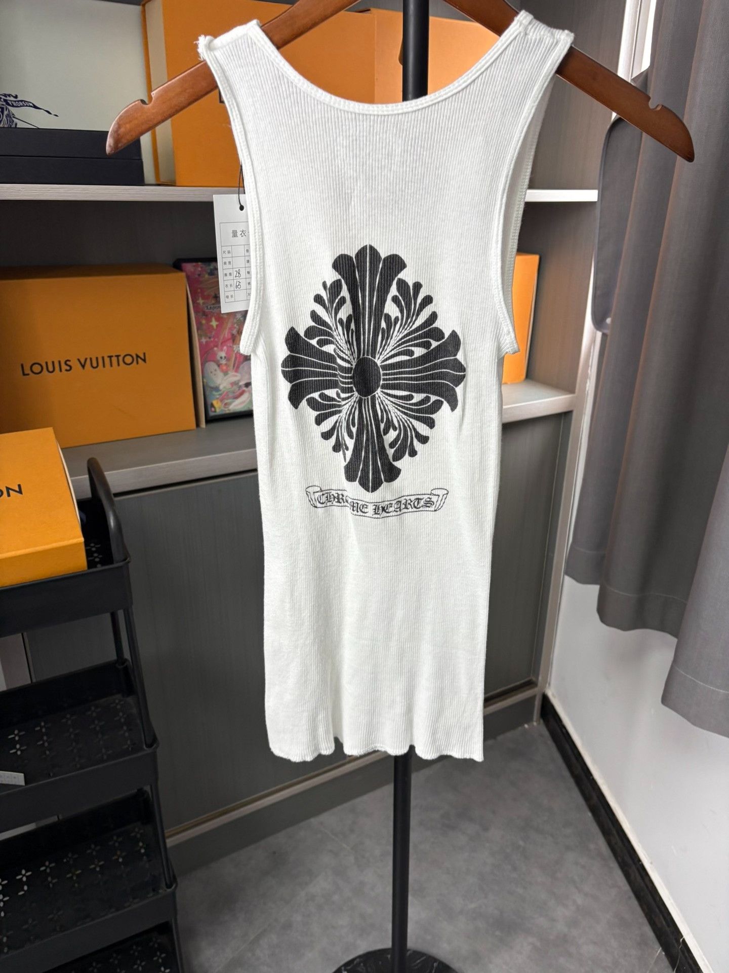 Chrome Hearts Chrome Hearts Cross Scroll Ribbed Tank Top S Size US S / EU 44-46 / 1 - 6 Thumbnail