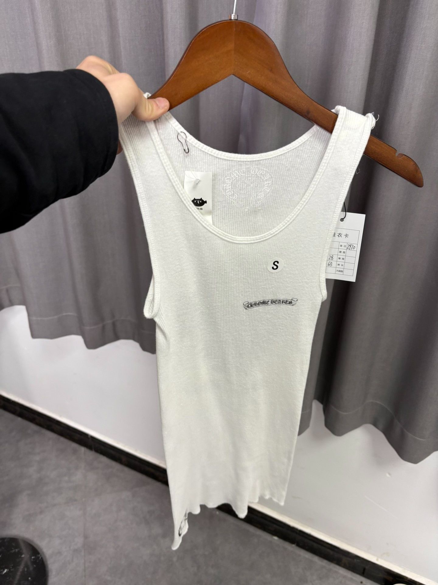 Chrome Hearts Chrome Hearts Cross Scroll Ribbed Tank Top S Size US S / EU 44-46 / 1 - 10 Thumbnail