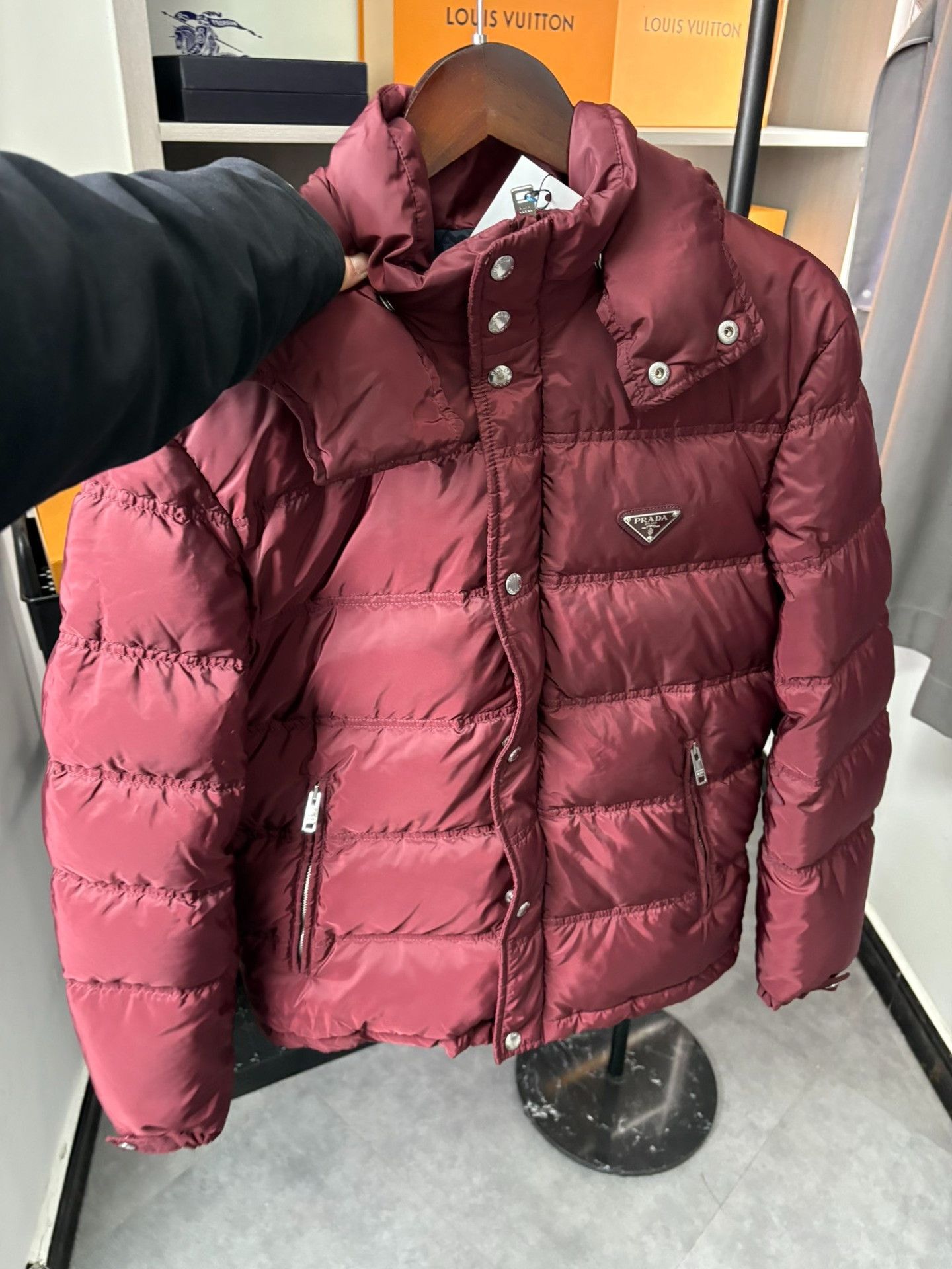 Prada Prada Hooded Puffer Down Jacket Size 46 Size US S / EU 44-46 / 1 - 9 Thumbnail