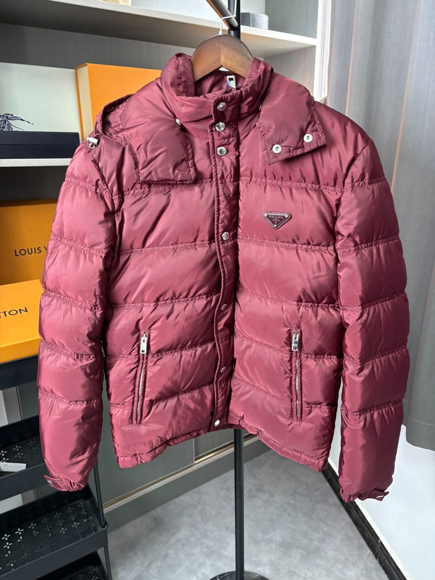 Prada Prada Hooded Puffer Down Jacket Size 46 Size US S / EU 44-46 / 1 - 2 Thumbnail