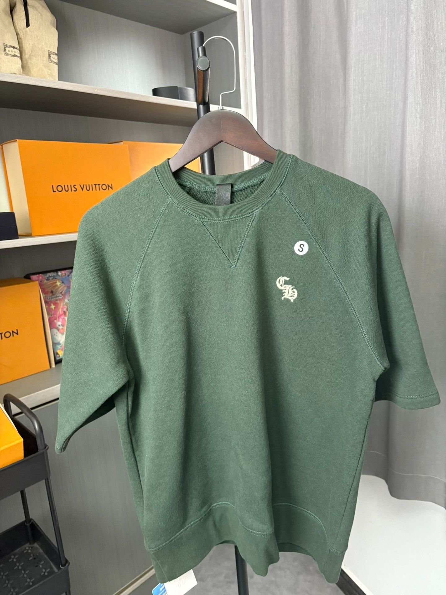 Chrome Hearts Chrome Hearts Green Silver Plate Sweatshirt Size S Size US S / EU 44-46 / 1 - 2 Thumbnail