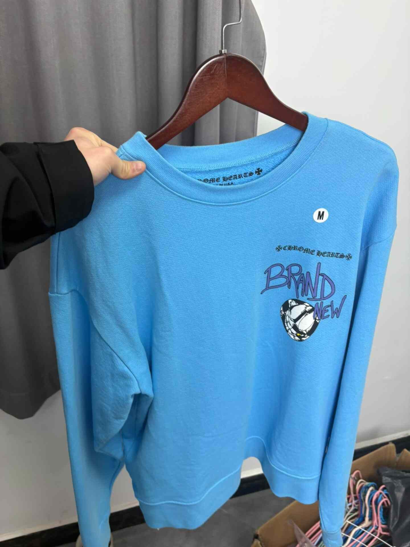 Chrome Hearts Chrome Hearts x Matty Boy Blue Sweatshirt M Size US M / EU 48-50 / 2 - 10 Thumbnail