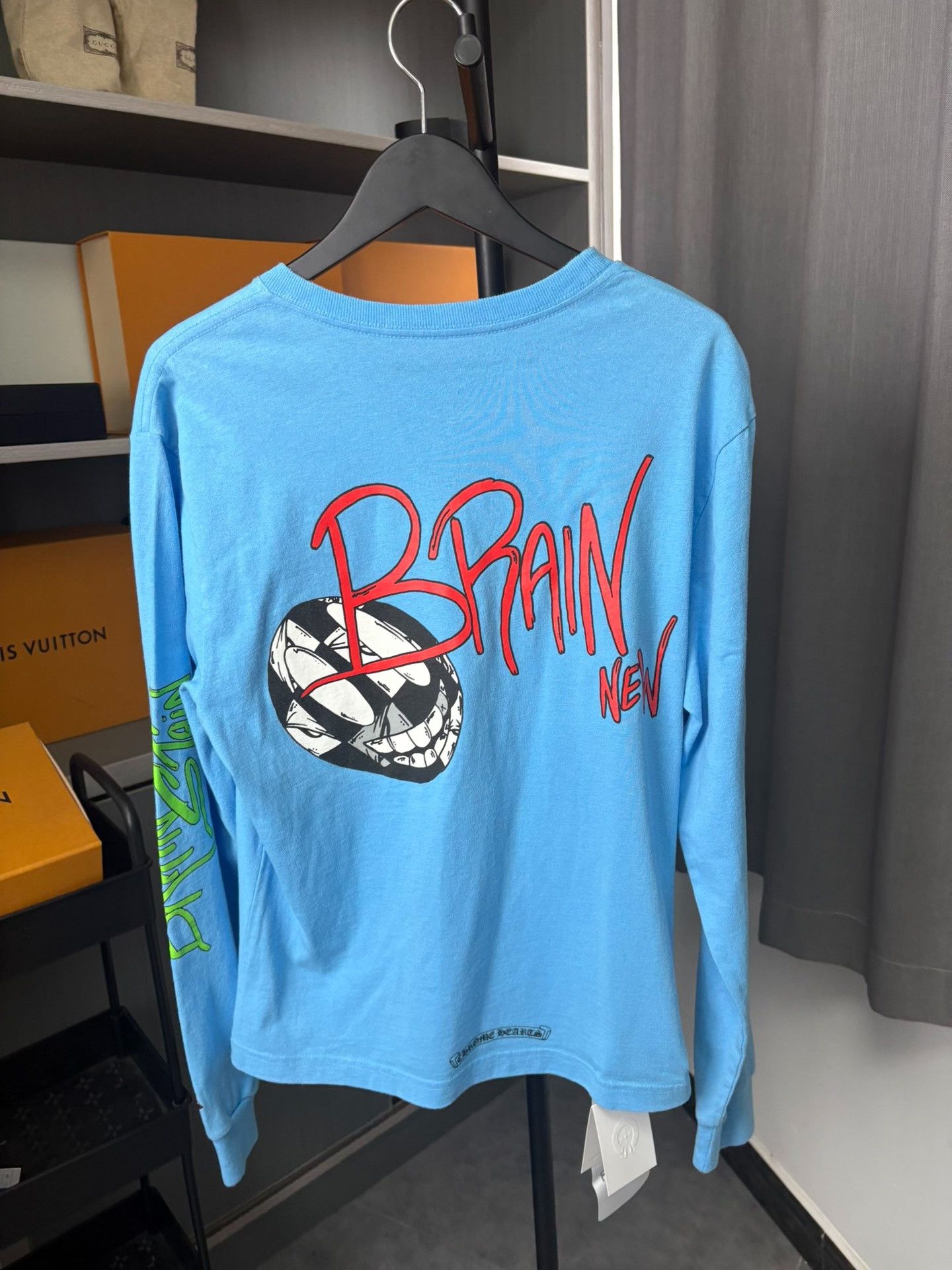 Chrome Hearts Chrome Hearts x Matty Boy Brain New Long Sleeve T-Shirt S Size US S / EU 44-46 / 1 - 4 Thumbnail