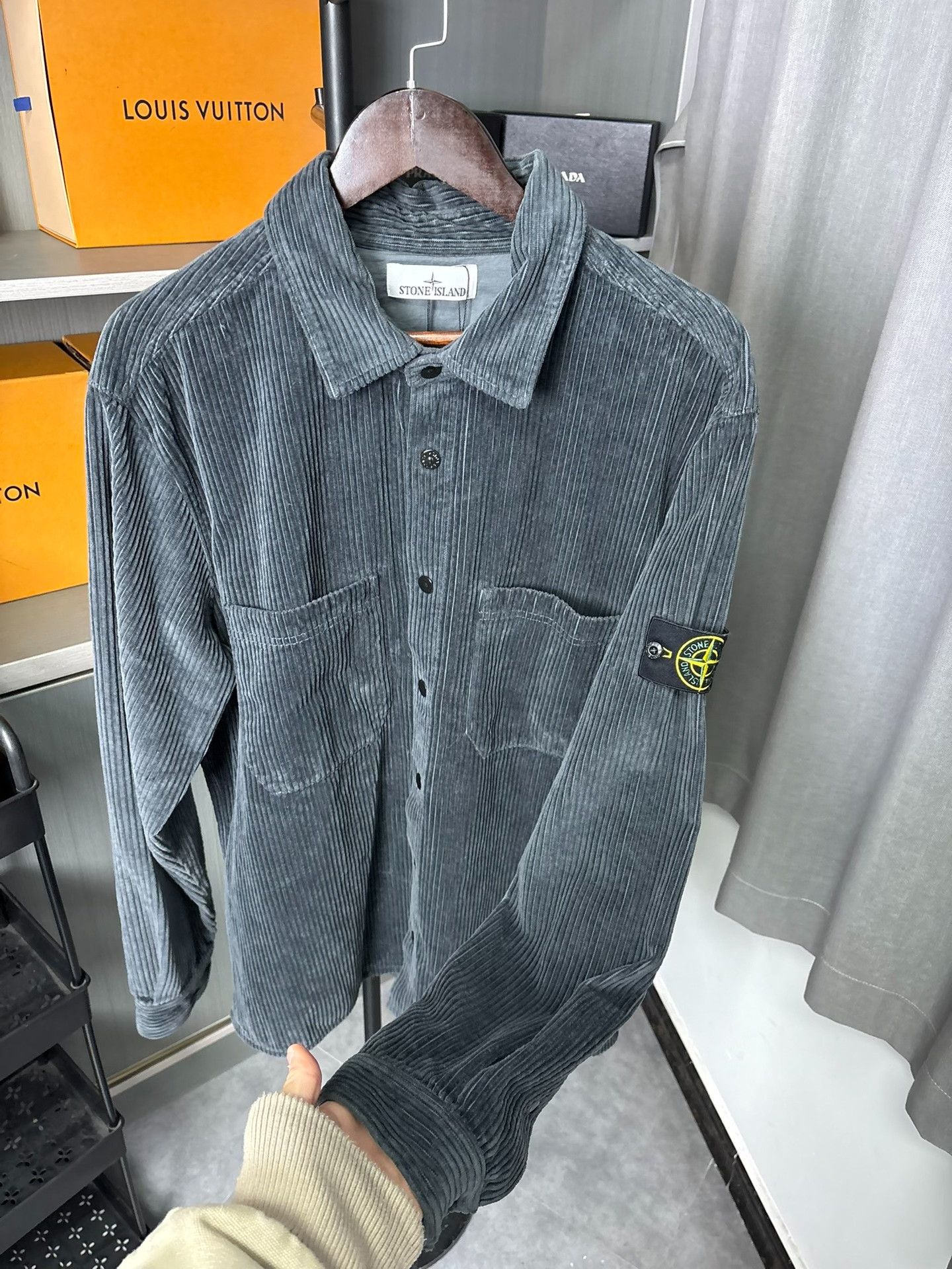 Stone Island Stone Island Corduroy Double Pocket Shirt XXL Size US XXL / EU 58 / 5 - 8 Thumbnail