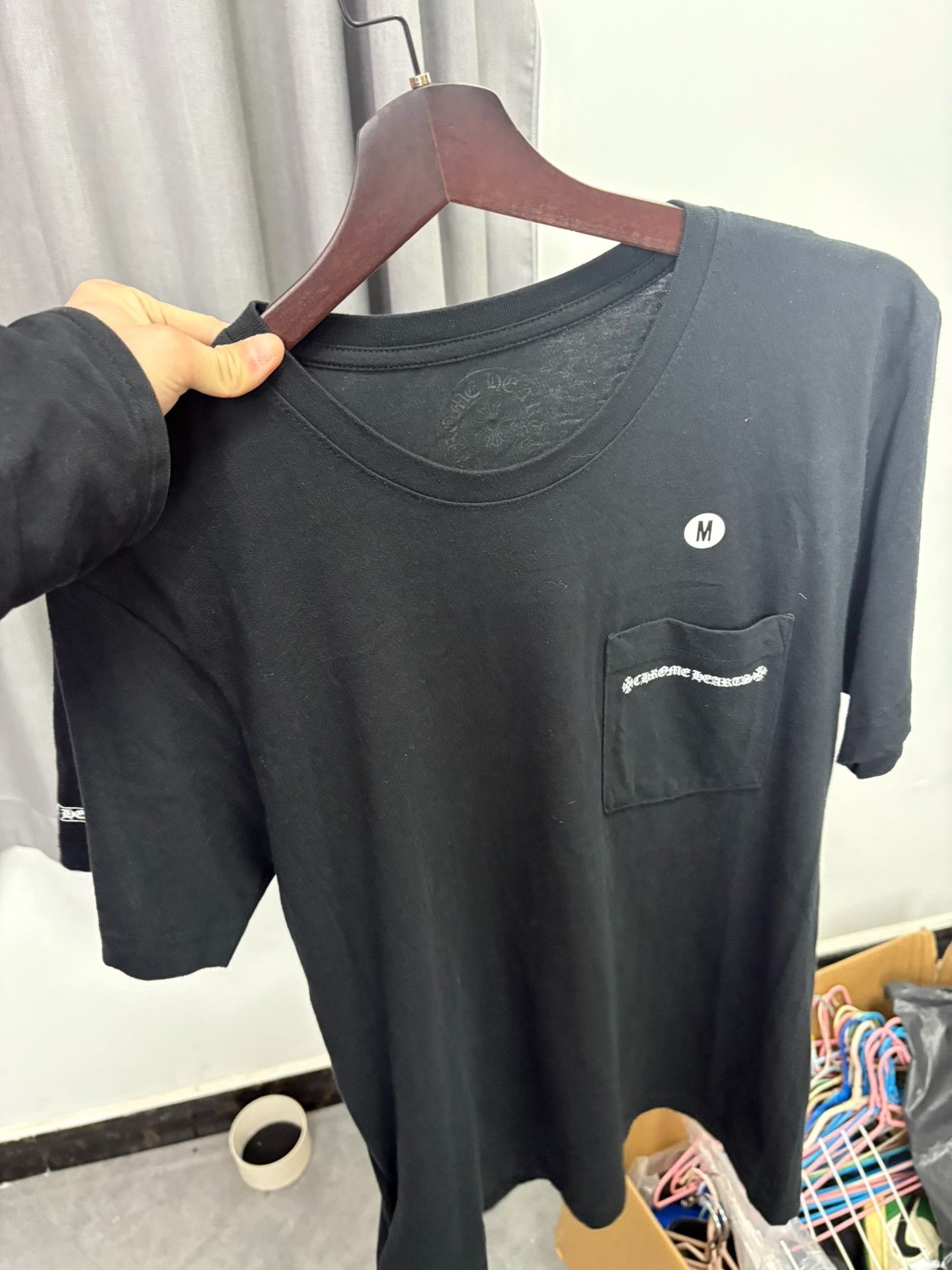Chrome Hearts Chrome Hearts Cross Scroll Pocket T-Shirt M Size US M / EU 48-50 / 2 - 9 Thumbnail