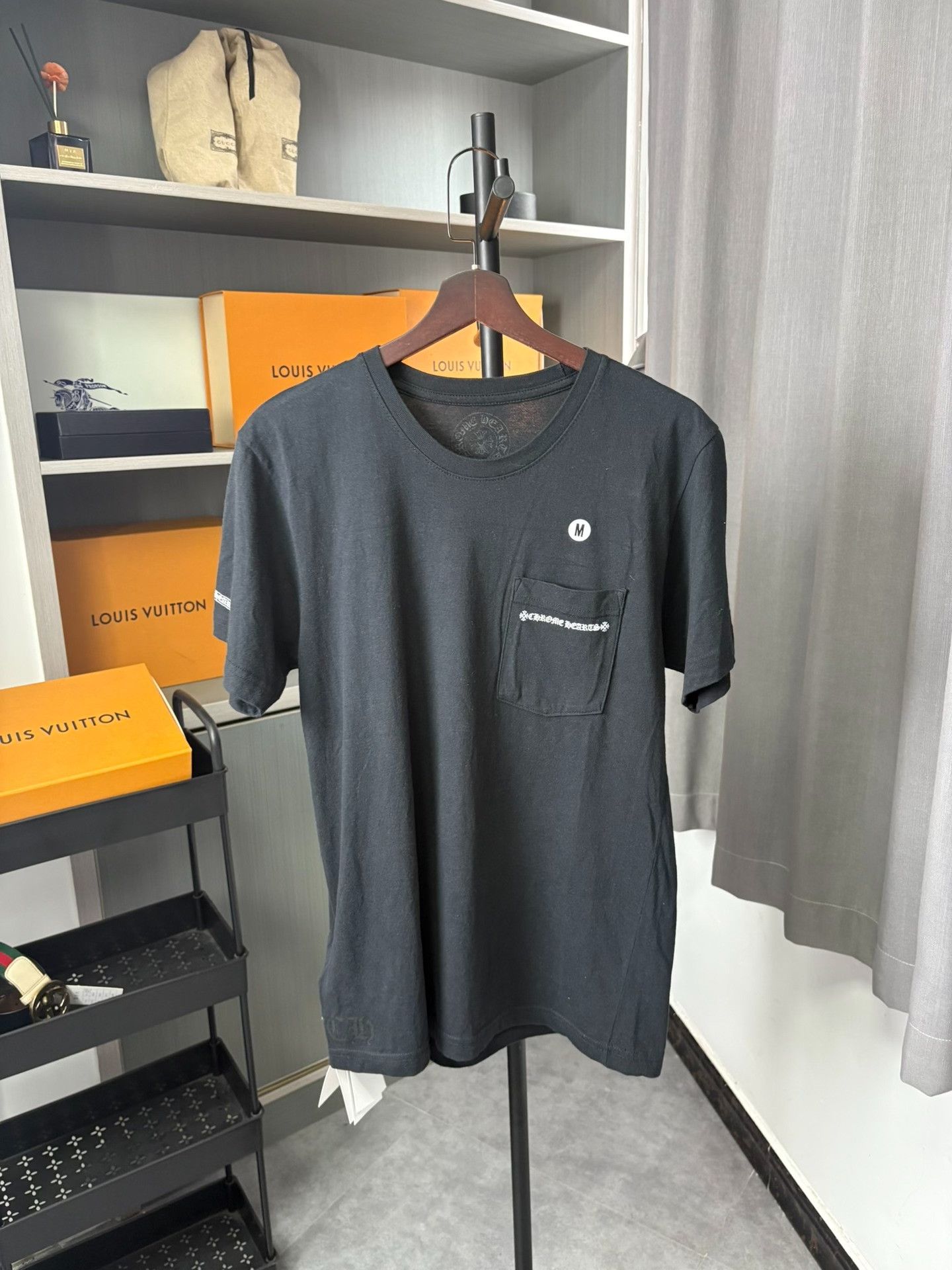 Chrome Hearts Chrome Hearts Cross Scroll Pocket T-Shirt M Size US M / EU 48-50 / 2 - 2 Thumbnail