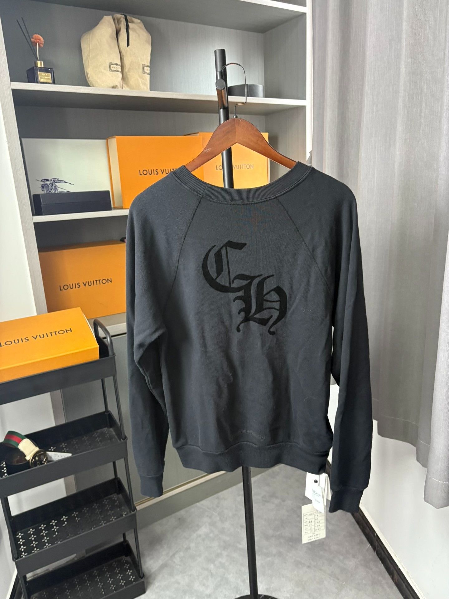 Chrome Hearts Chrome Hearts Flocked Cross Sweatshirt Size M Size US M / EU 48-50 / 2 - 4 Thumbnail