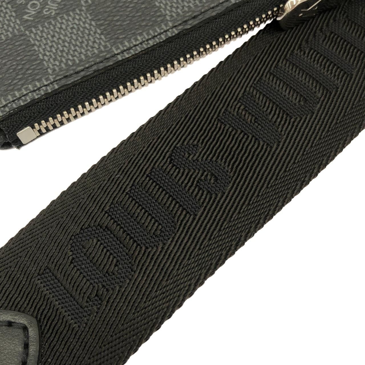 Louis Vuitton Louis Vuitton Louis Vuitton Damier Graphite 3D Trio Messenger Shoulder Bag Textile Shoulder Bag N50017 DUTY FREE for USA Size ONE SIZE - 6 Thumbnail