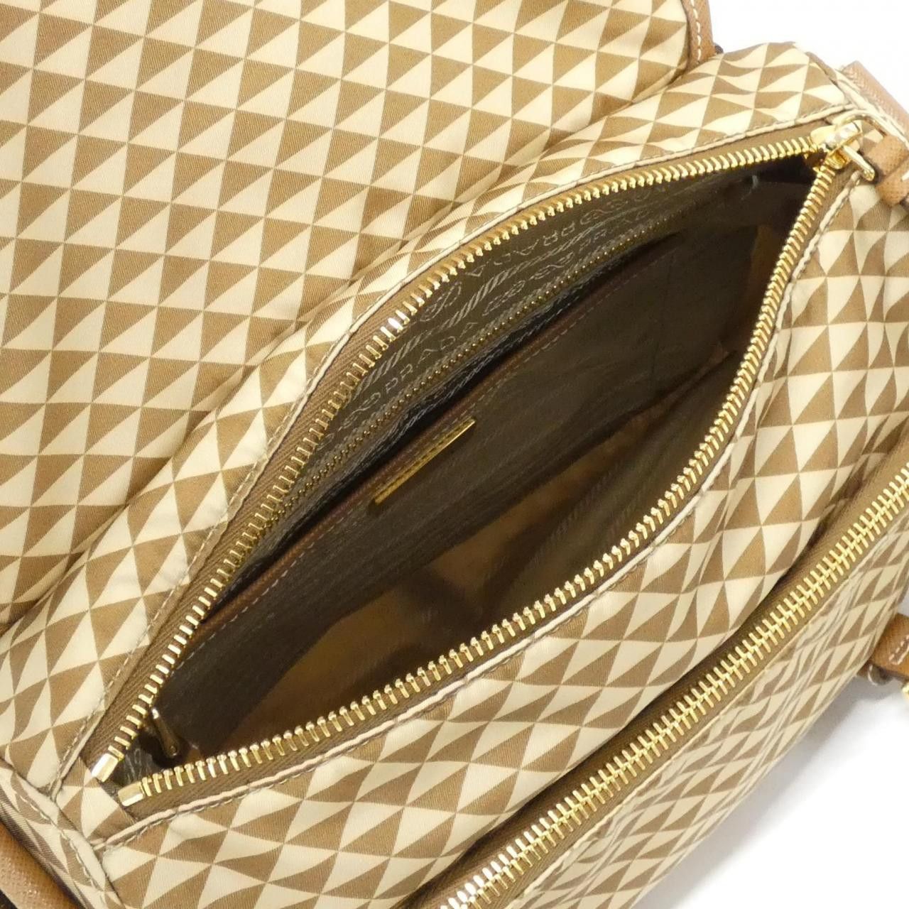Prada Prada Prada Tessuto Triango Shoulder Bag Textile Shoulder Bag 1BD383 DUTY FREE for USA Size ONE SIZE - 6 Thumbnail