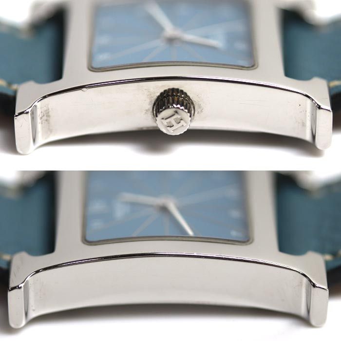 Hermes Hermes Hermes H Watch Quartz Metal Quartz C DUTY FREE for USA Size ONE SIZE - 3 Thumbnail