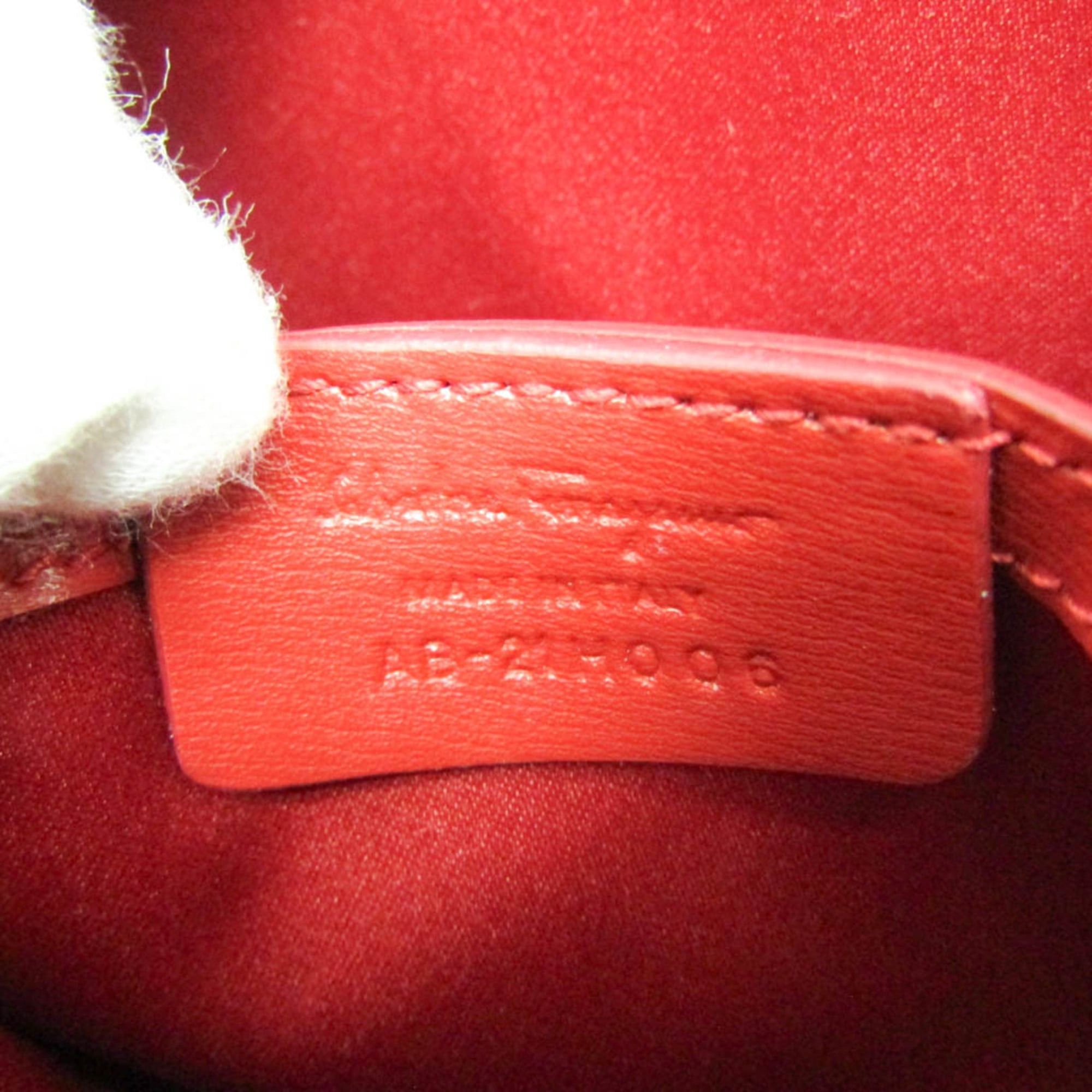 Salvatore Ferragamo Salvatore Ferragamo Gancini Pouch AB-21 H006 Women's Leather Shoulder Bag Red Color Size ONE SIZE - 9 Thumbnail