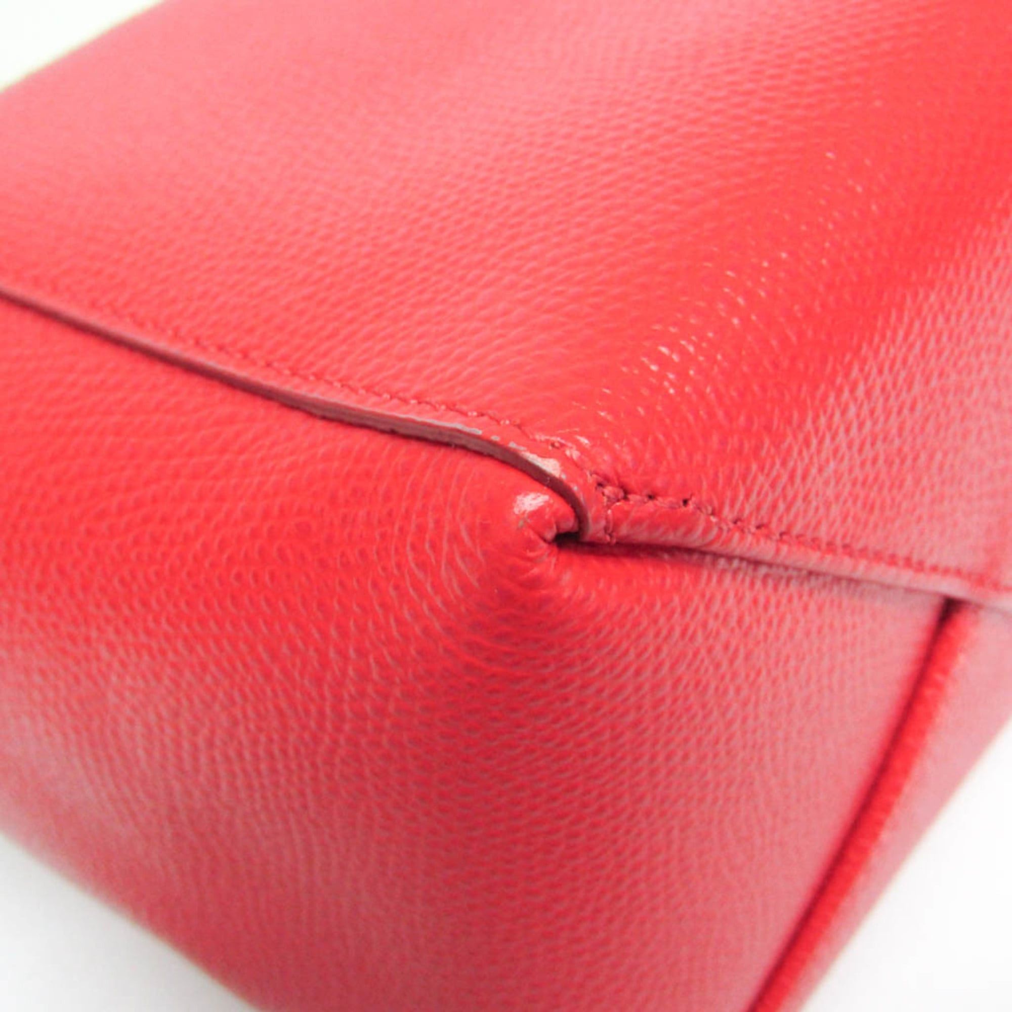 Celine Celine Cabas SMALL VERTICAL 176163 Women's Leather Shoulder Bag,Tote Bag Light Green,Red Color Size ONE SIZE - 6 Thumbnail