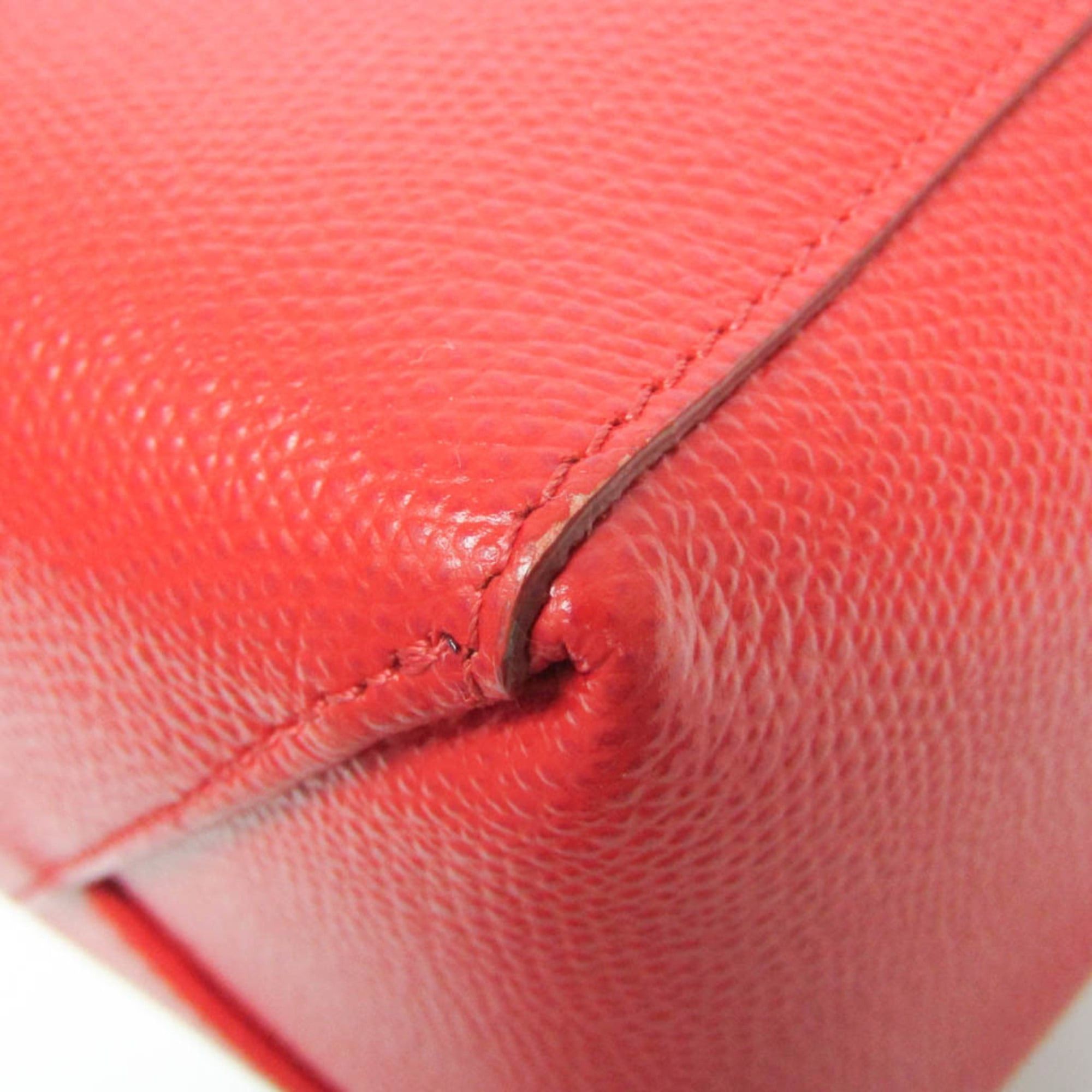 Celine Celine Cabas SMALL VERTICAL 176163 Women's Leather Shoulder Bag,Tote Bag Light Green,Red Color Size ONE SIZE - 5 Thumbnail