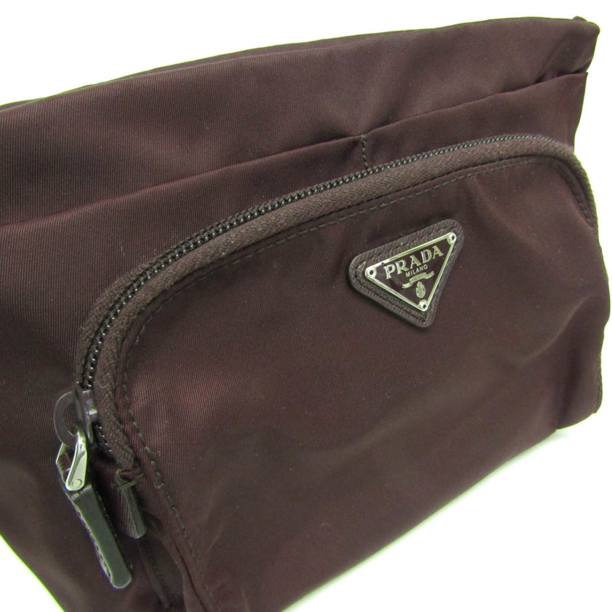 Prada Prada Women,Men Nylon Pouch,Wash Bag Bordeaux Size ONE SIZE - 7 Thumbnail