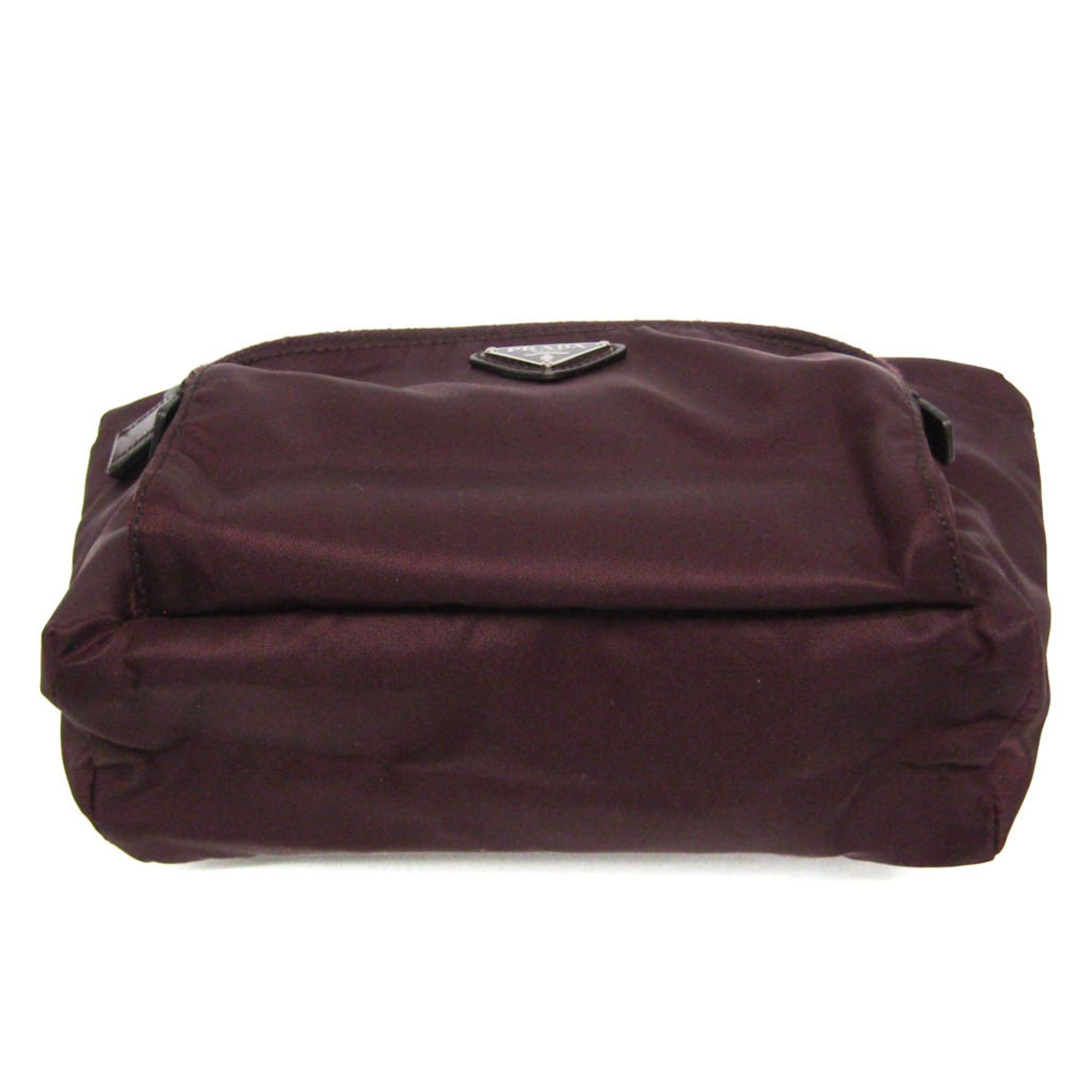 Prada Prada Women,Men Nylon Pouch,Wash Bag Bordeaux Size ONE SIZE - 5 Thumbnail