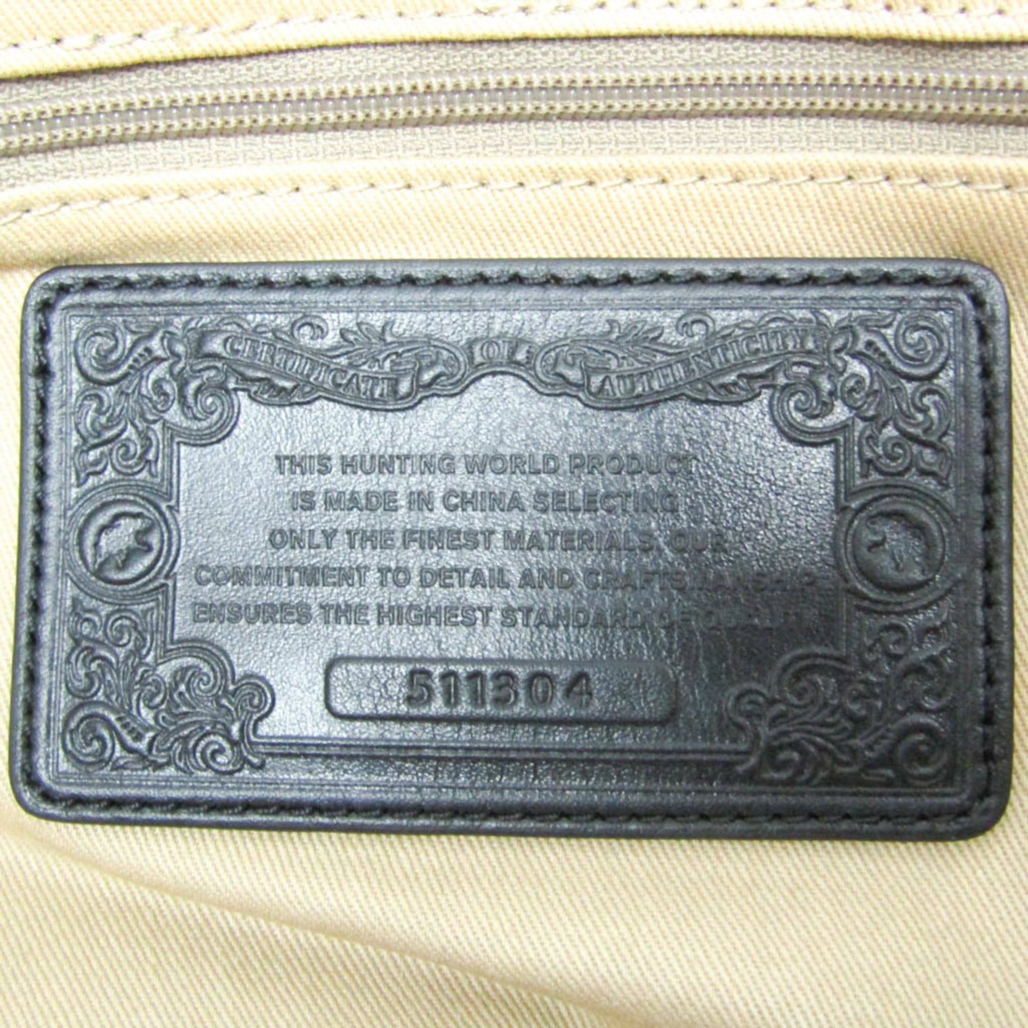 Other Hunting World Double Handle Women's Canvas,Leather Handbag,Tote Bag Black Size ONE SIZE - 17 Thumbnail