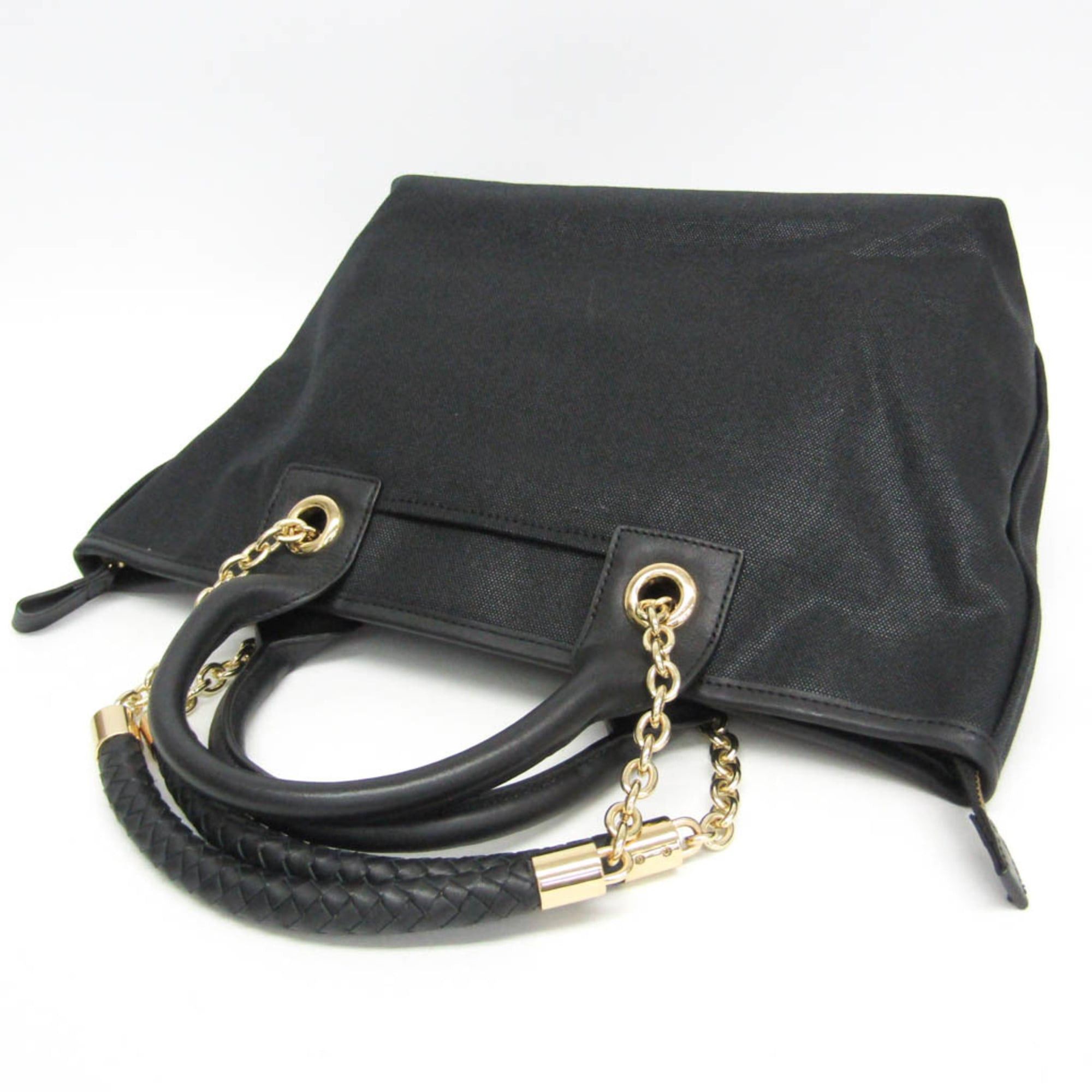 Other Hunting World Double Handle Women's Canvas,Leather Handbag,Tote Bag Black Size ONE SIZE - 7 Thumbnail