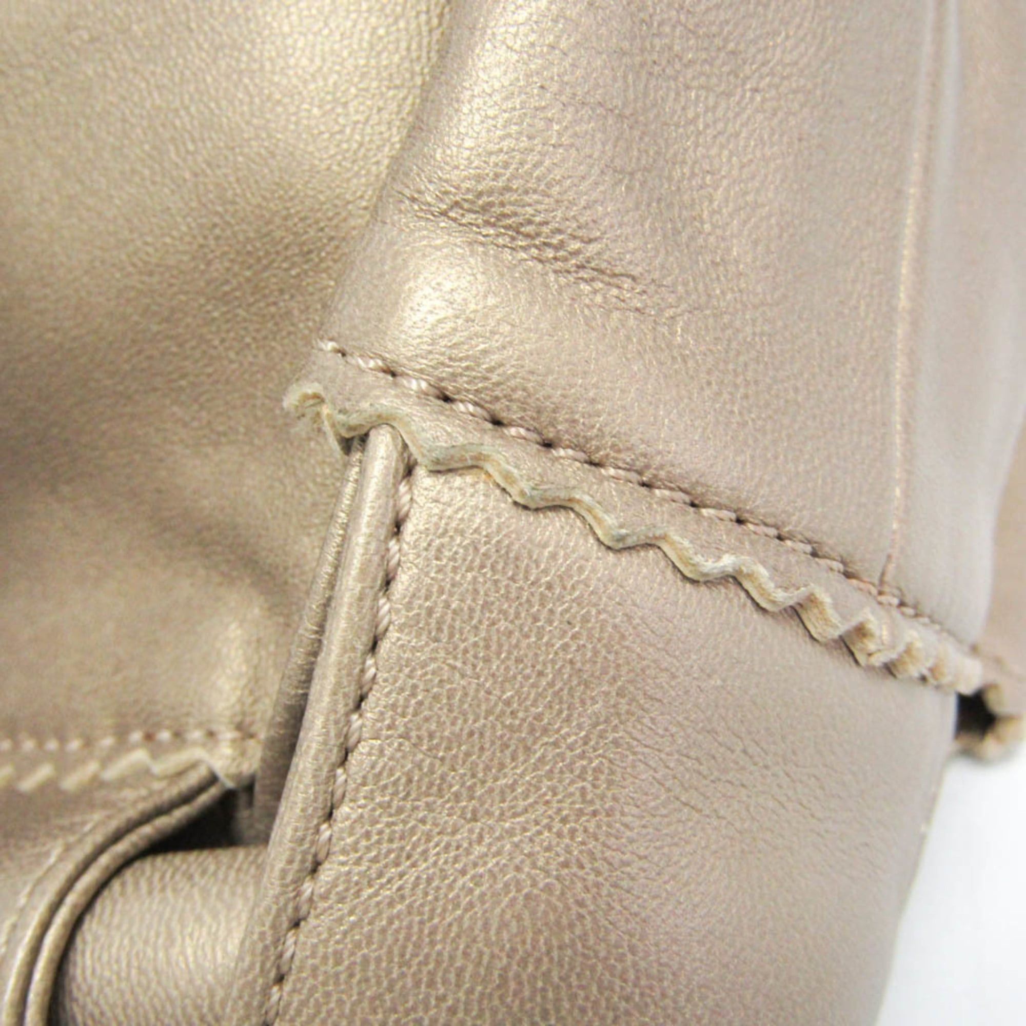 Loewe Loewe Nappa Aire Women's Nappa Leather Handbag Gold Size ONE SIZE - 9 Thumbnail